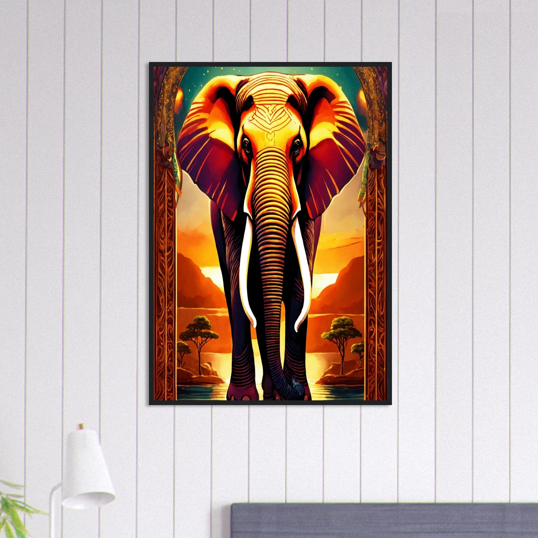 Canvanation Print Material 70x100 cm / 28x40″ Tableau Elephant Le Gardien De La Nature