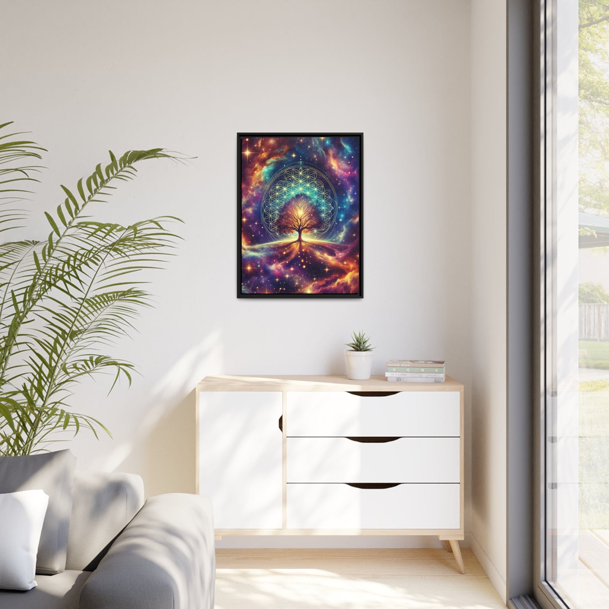 Printify Canvas Tableau Arbre De Vie Vers Les Etoiles