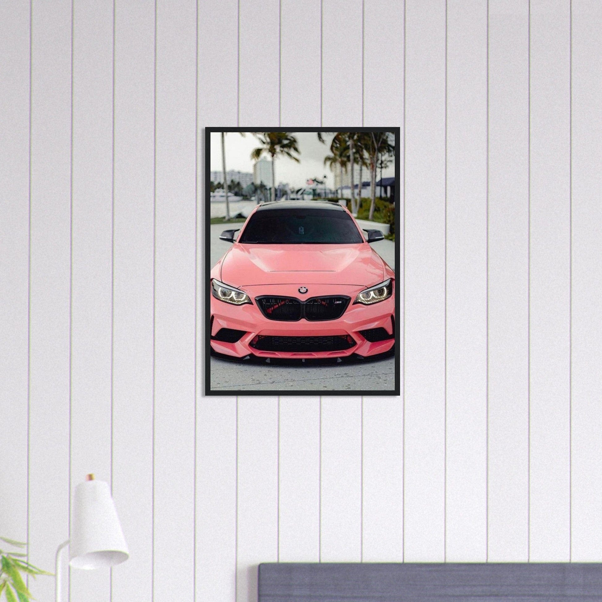 Tableau Voiture Bmw Rose Canvanation