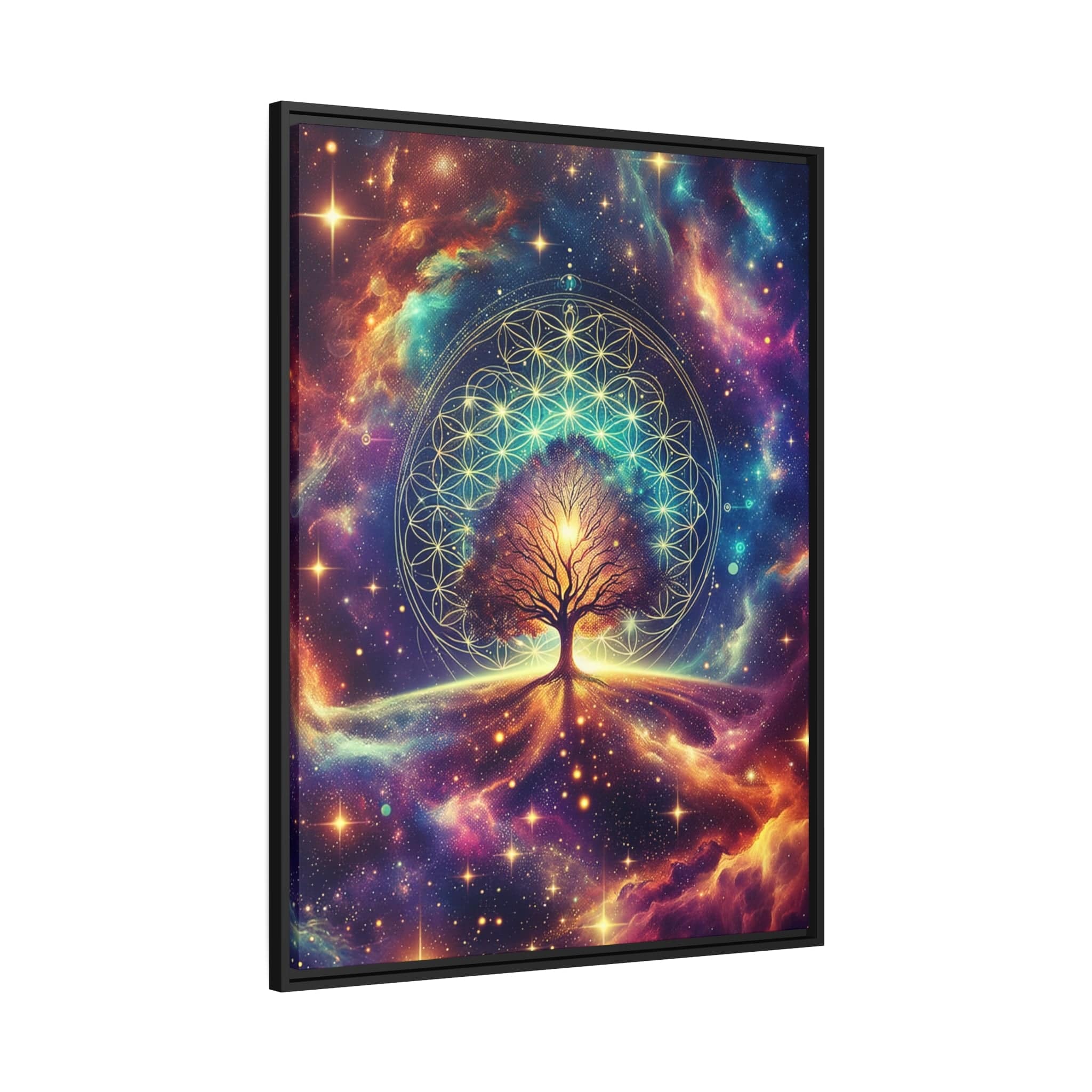 Printify Canvas Tableau Arbre De Vie Vers Les Etoiles