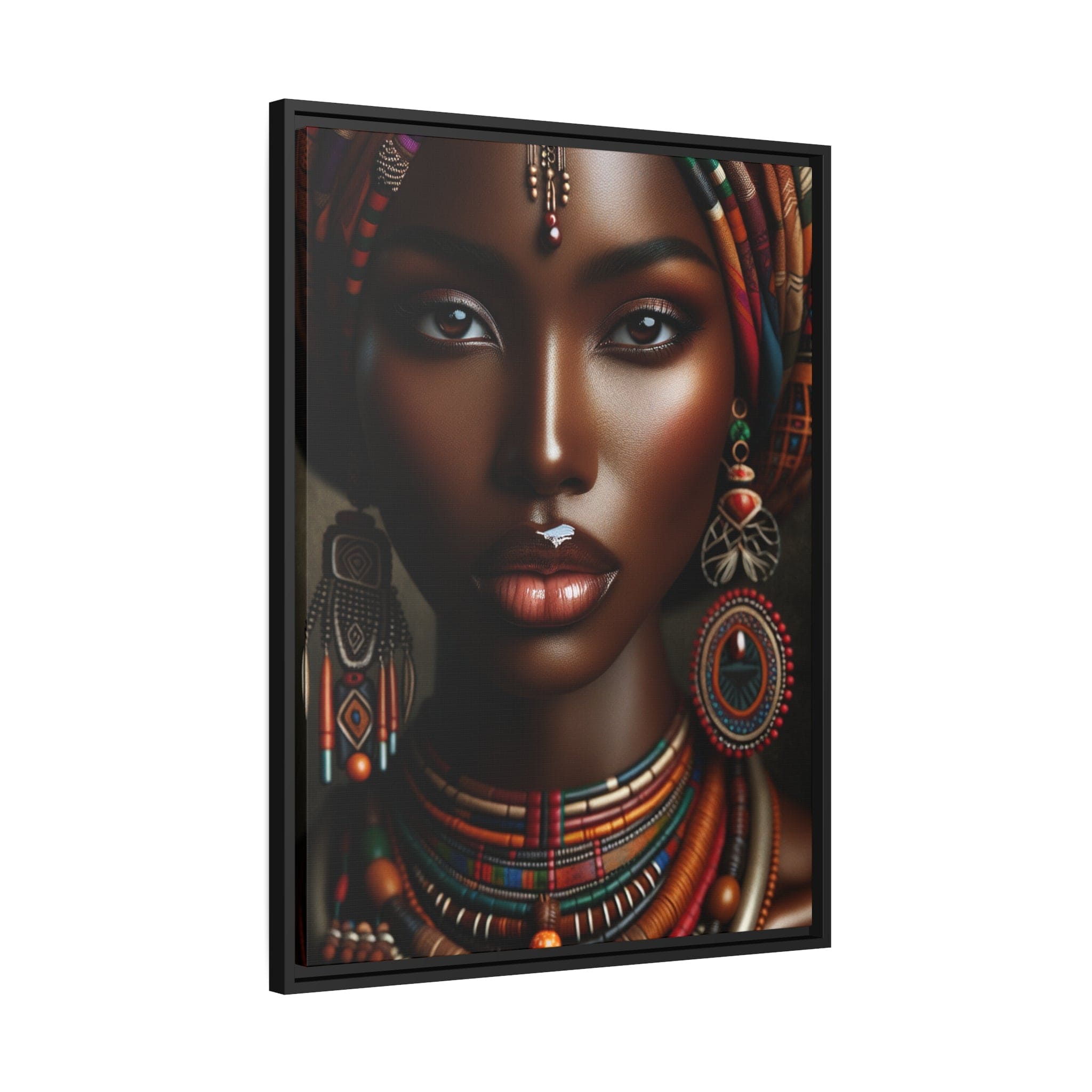 Printify Canvas Tableau "Élégance et puissance : la femme africaine dans toute sa splendeur"