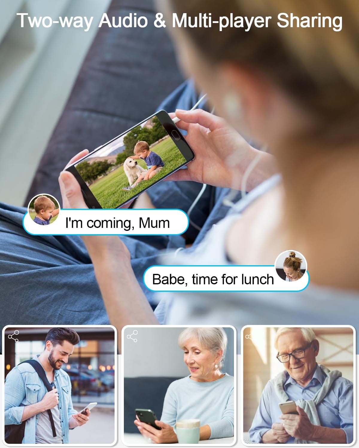 Canvanation Camera De Surveillance Extérieure Wifi Avec Panneau Solaire