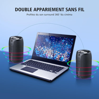 Canvanation Noir / 1" / 0.5" | Speaker Zealot Enceinte Bluetooth