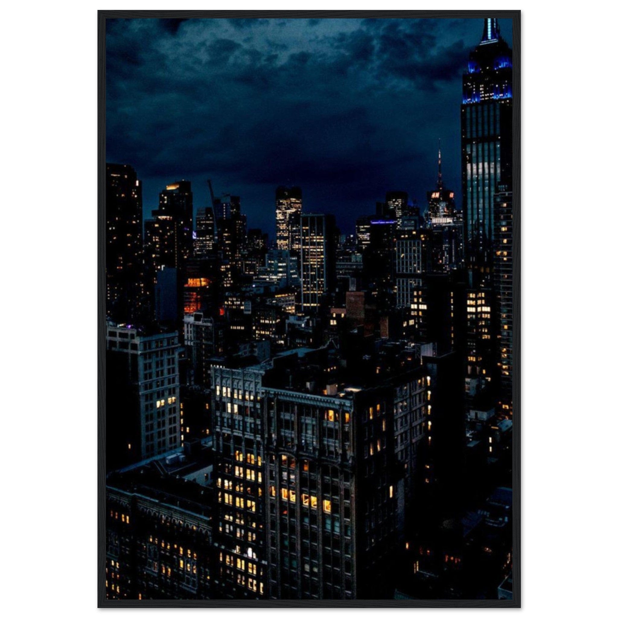 Gelato Print Material 70x100 cm / 28x40″ Tableau Ville De Nuit New York