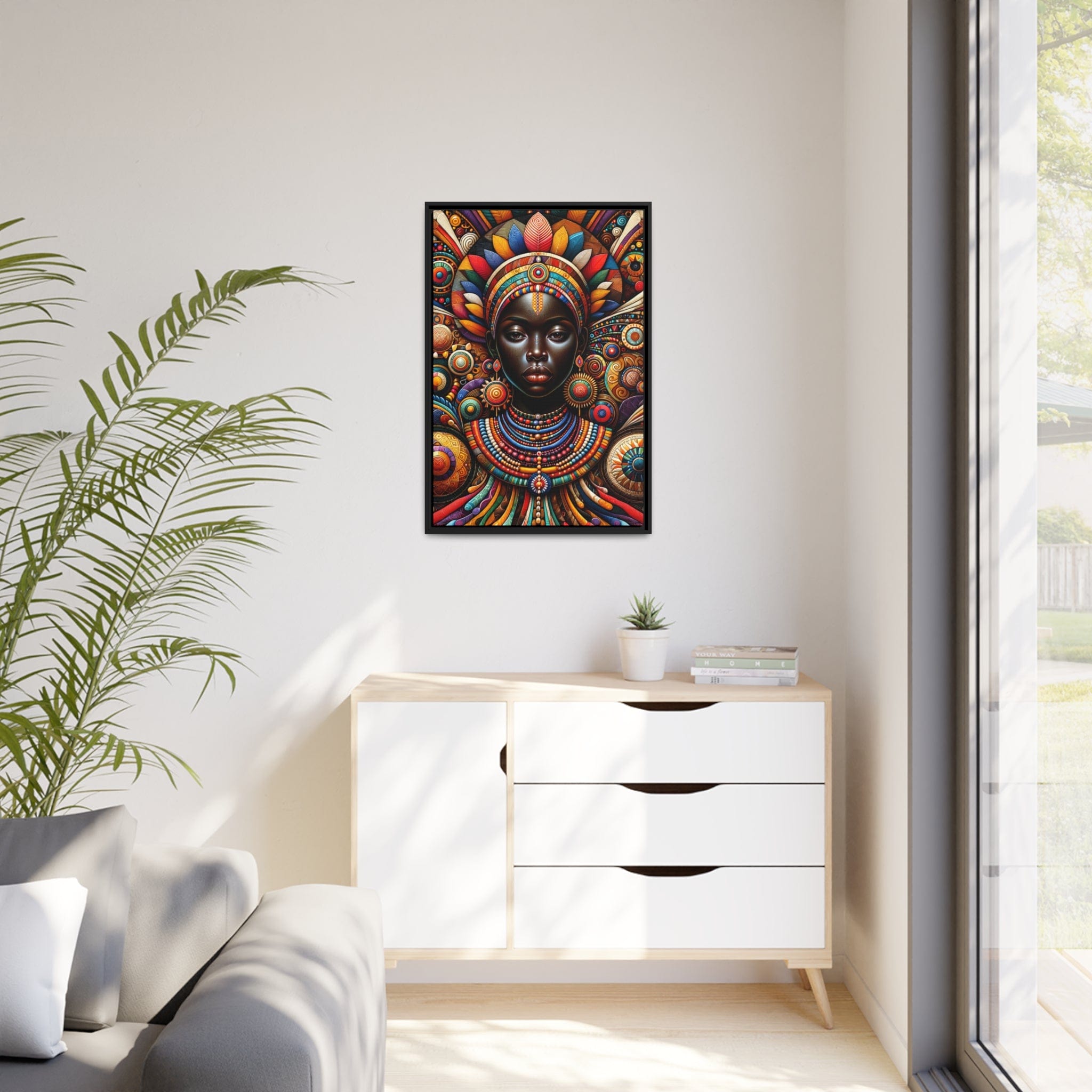 Printify Canvas Tableau "La puissance et la grâce : un hommage à la femme africaine"