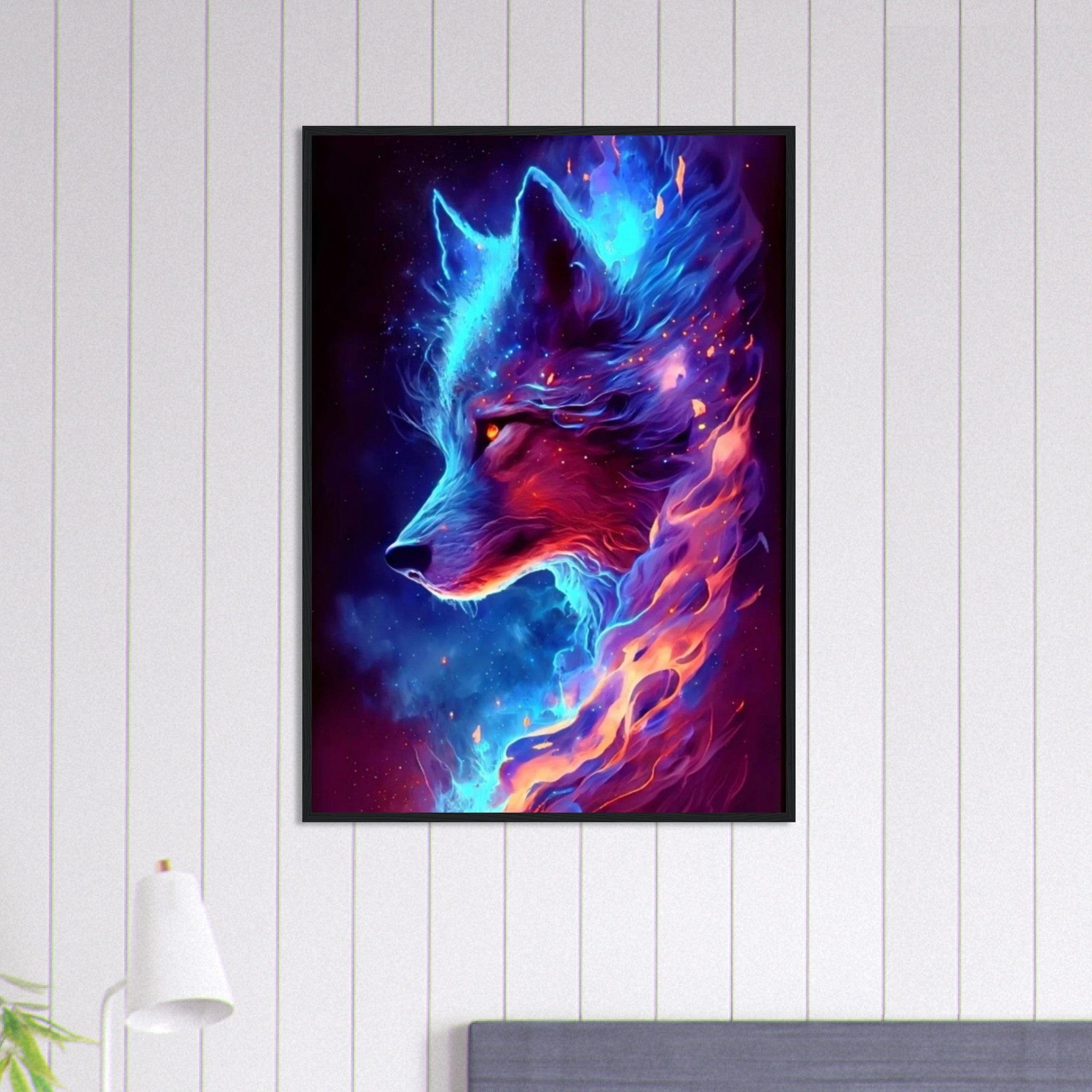 Canvanation Print Material 70x100 cm / 28x40″ Tableau Loup Fluorescent