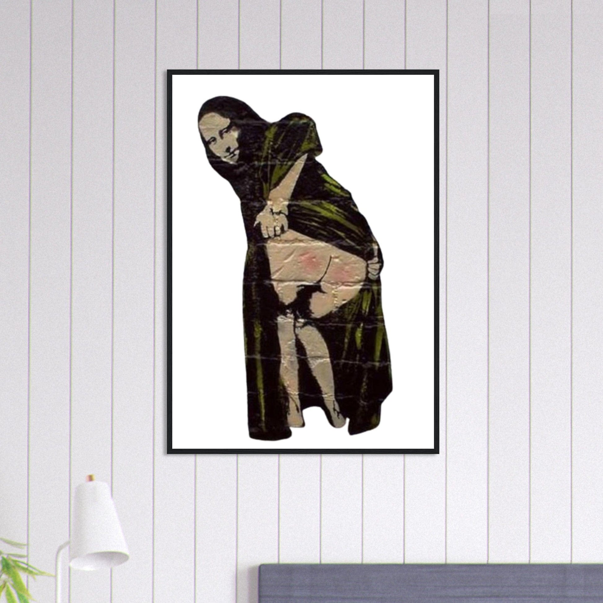 Tableau Banksy Femme Joconde