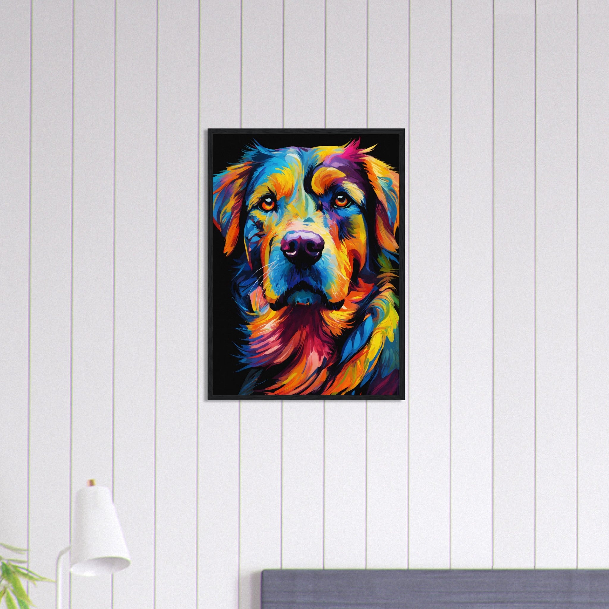 Canvanation Print Material 50x70 cm / 20x28″ Tableau Chien Joie Canine