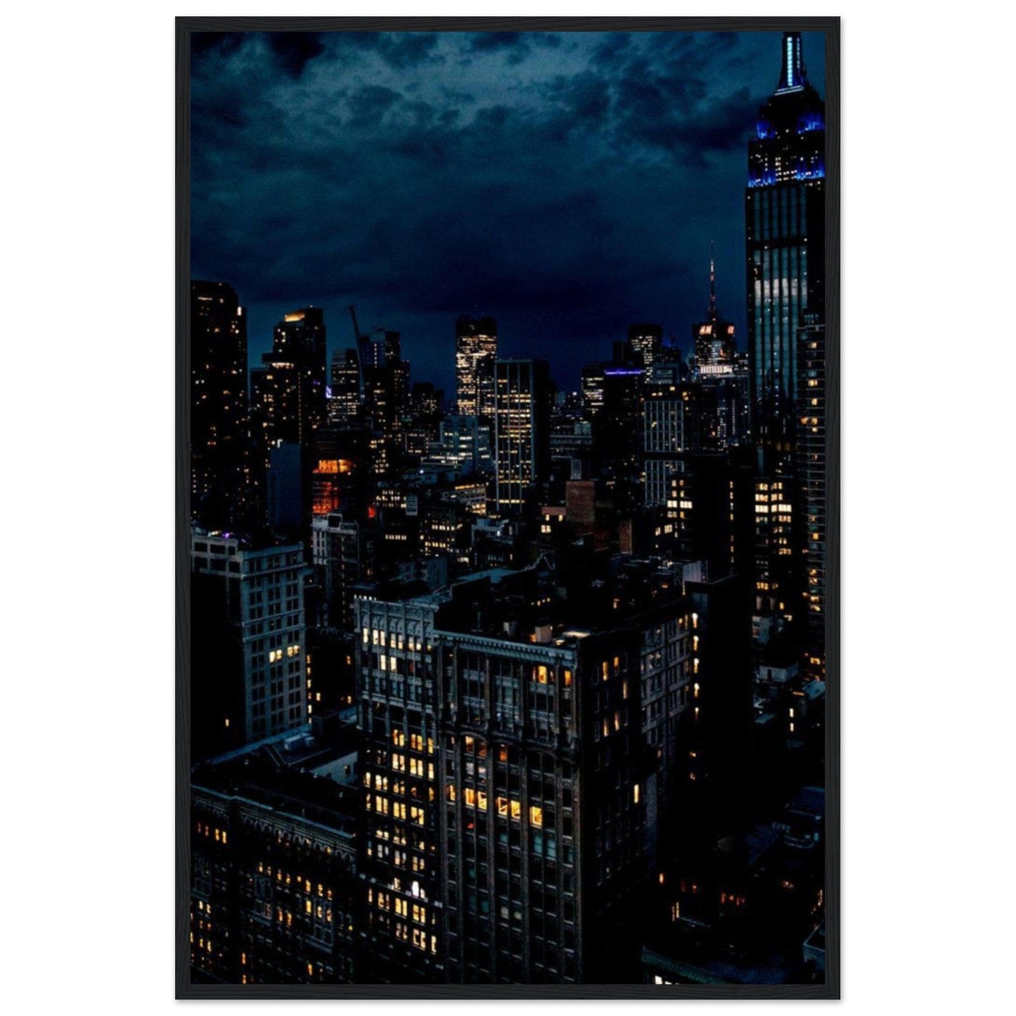 Tableau Ville De Nuit New York - Canvanation