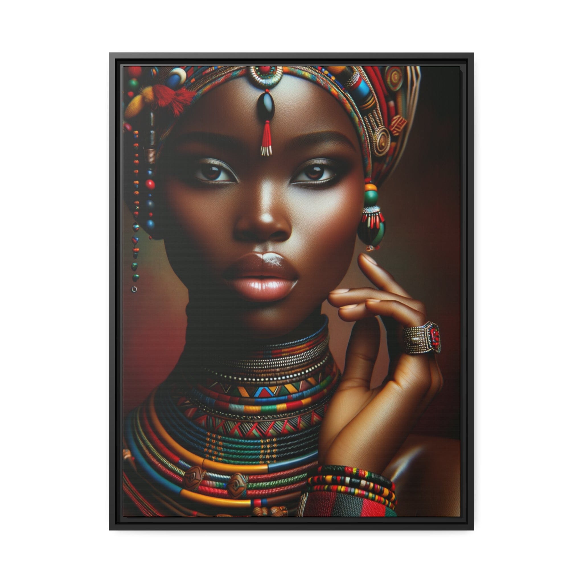 Printify Canvas 61.00 Cm" x 81.30 Cm" (Vertical) Tableau "Femmes africaines : un tableau vibrant de force, beauté et résilience"