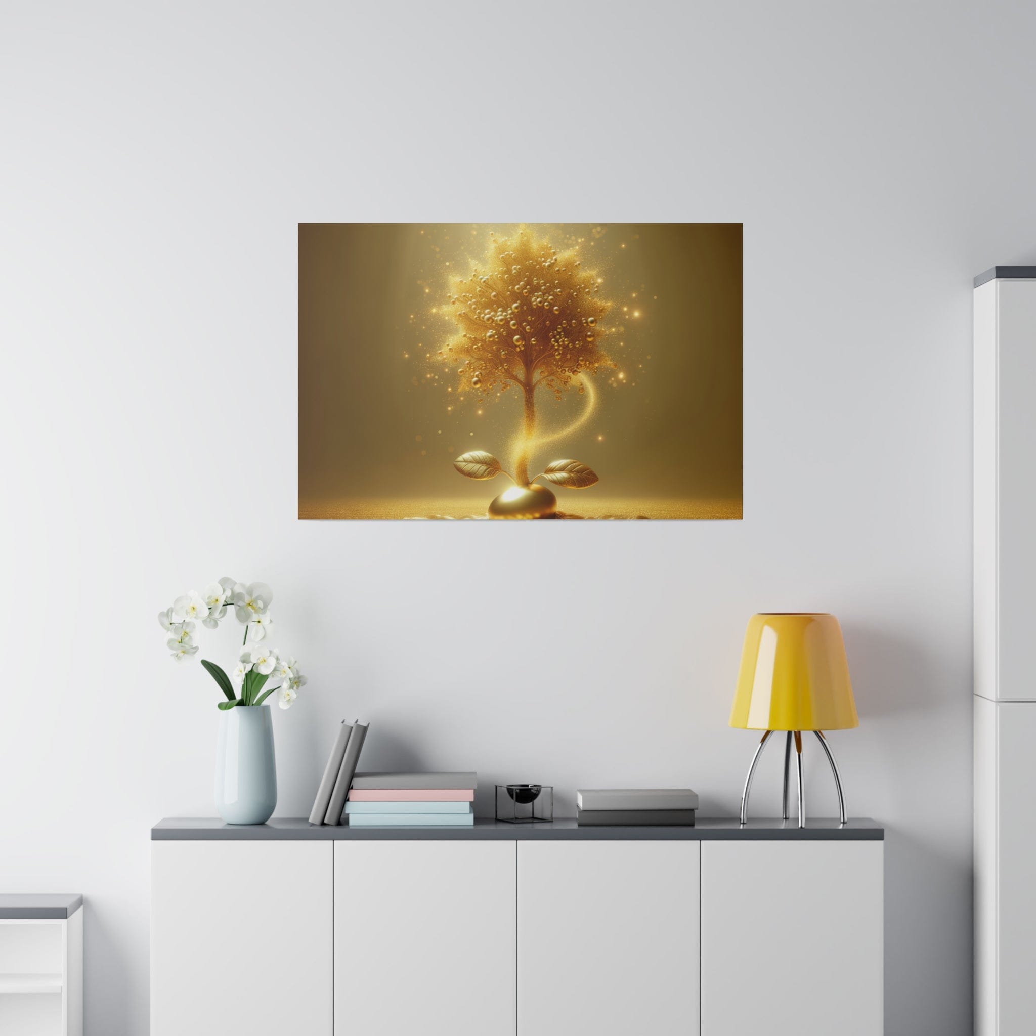 Printify Canvas 91.40 Cm" x 61.00 Cm" (Horizontal) Tableau  L'Arbre d'Or de la Vie