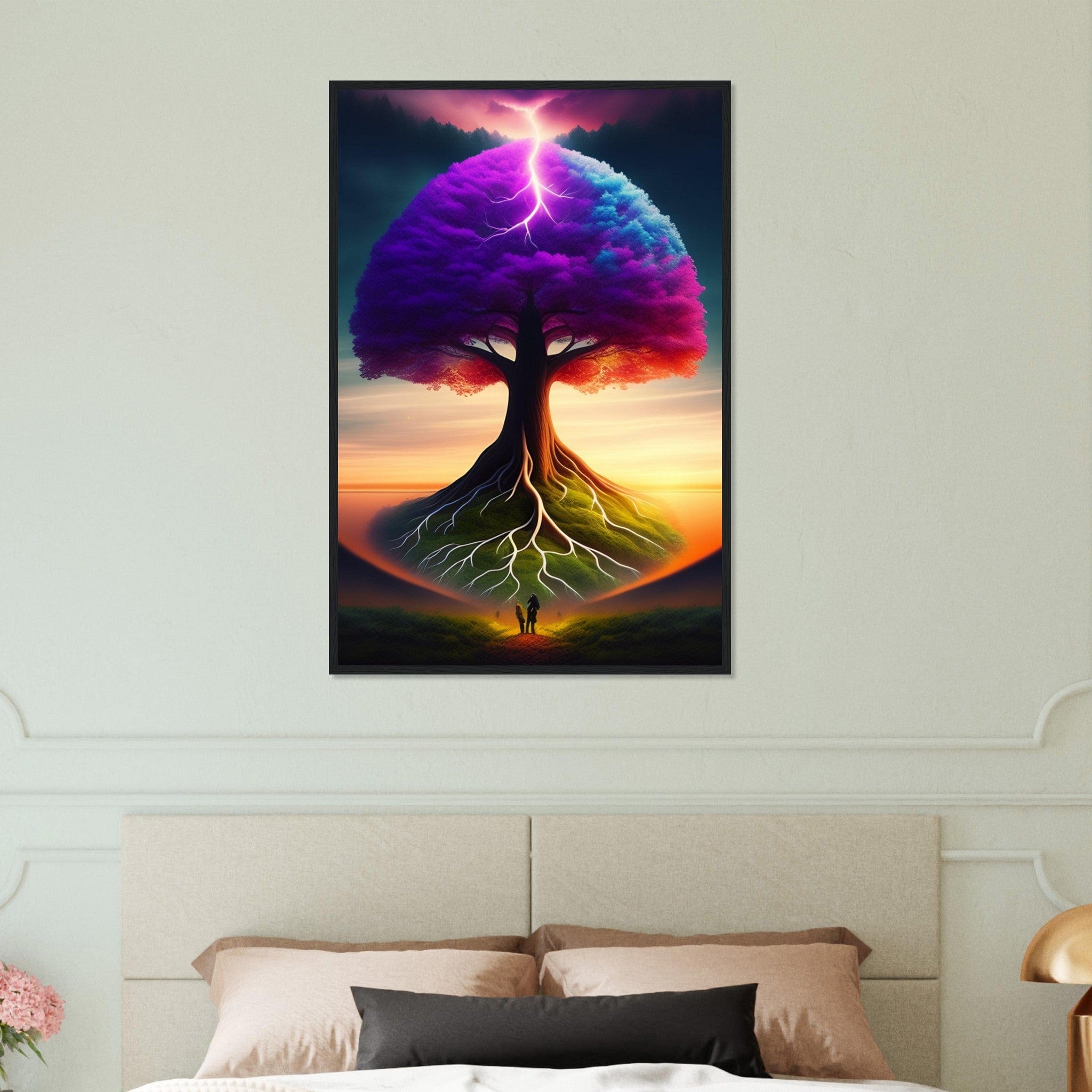 Canvanation Print Material 60x90 cm / 24x36″ Tableau Arbre De Vie Violet