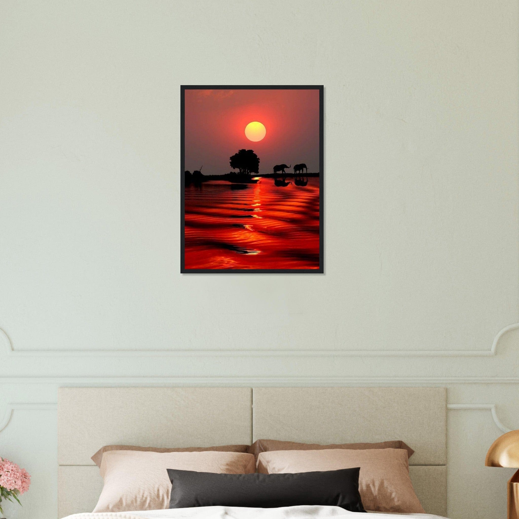 Gelato Print Material Coucher De Soleil Tableau