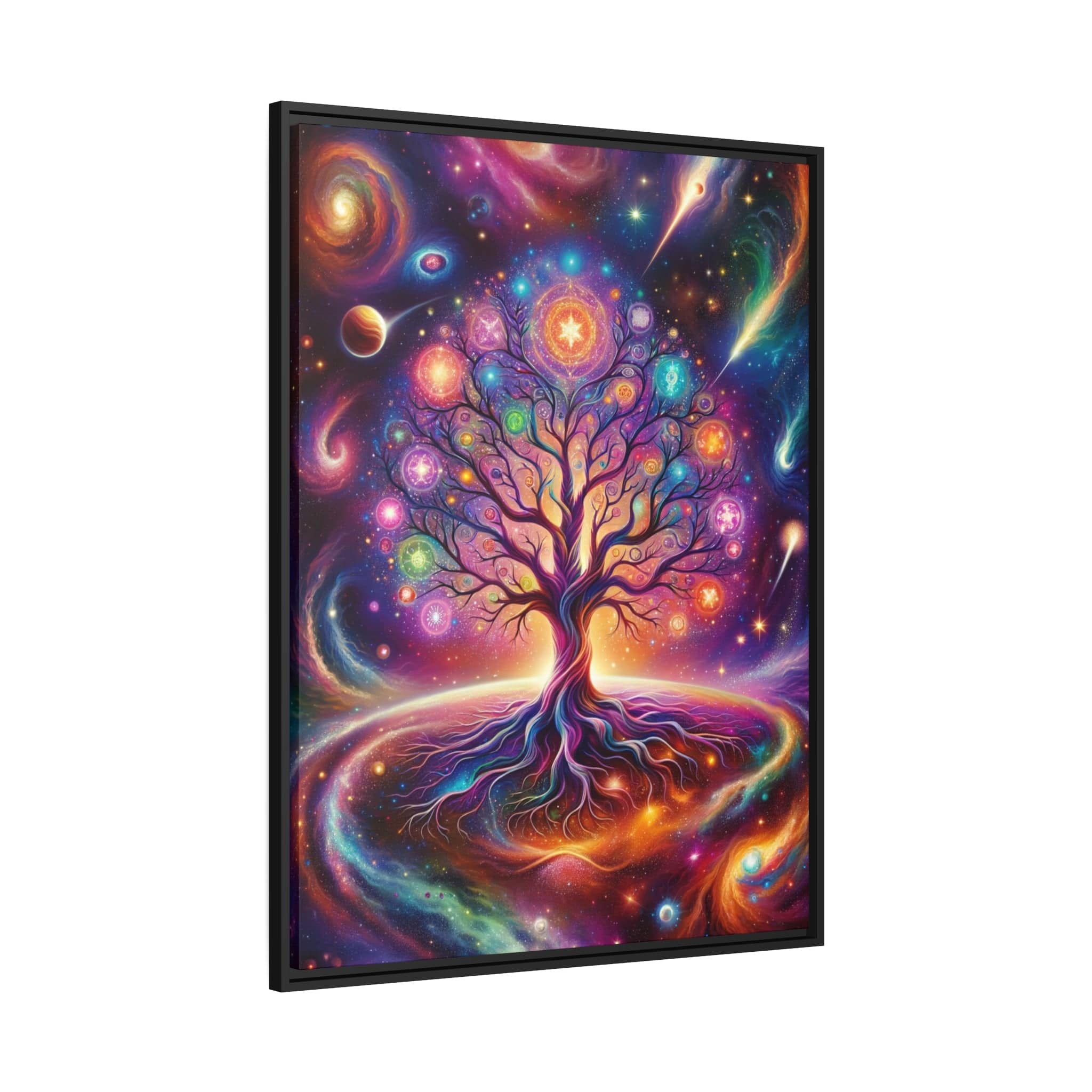 Printify Canvas Tableau Arbre De Vie Univers Infini