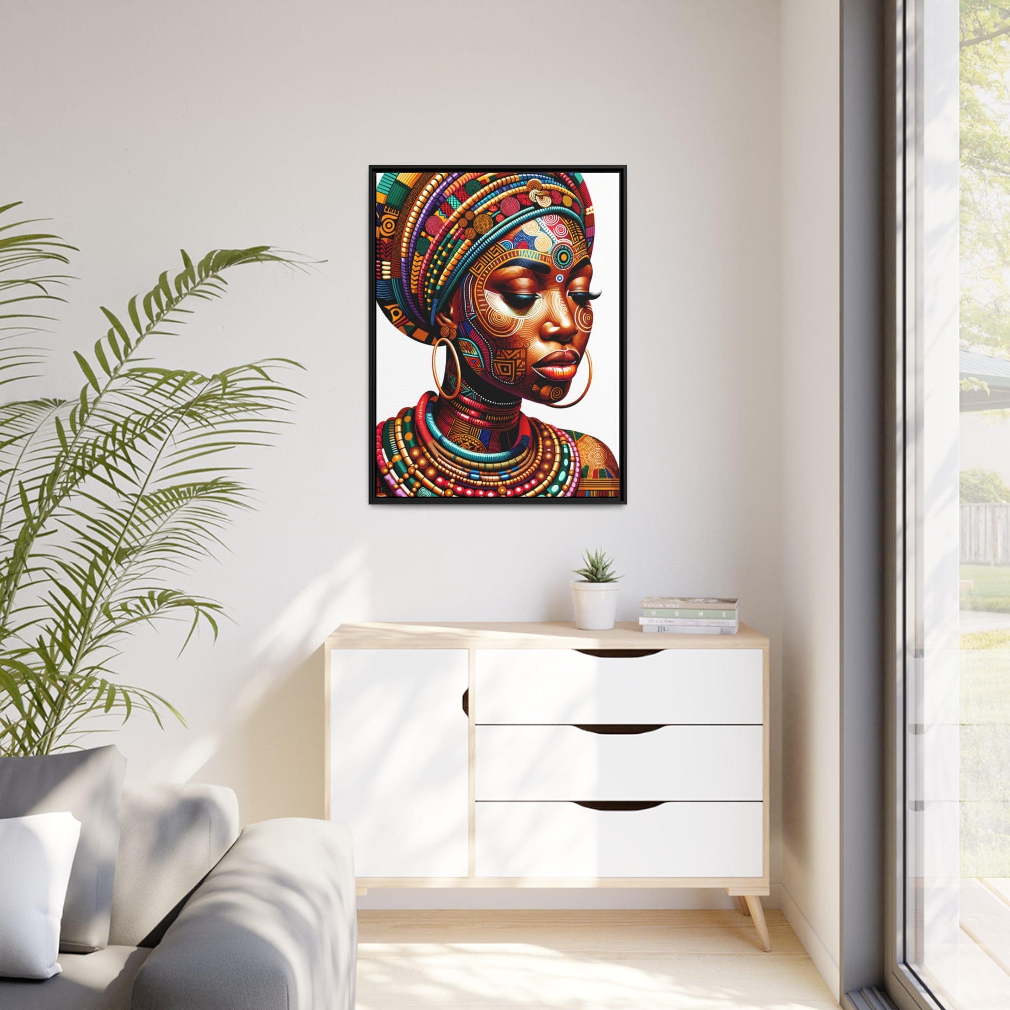 Printify Canvas Tableau African Queen