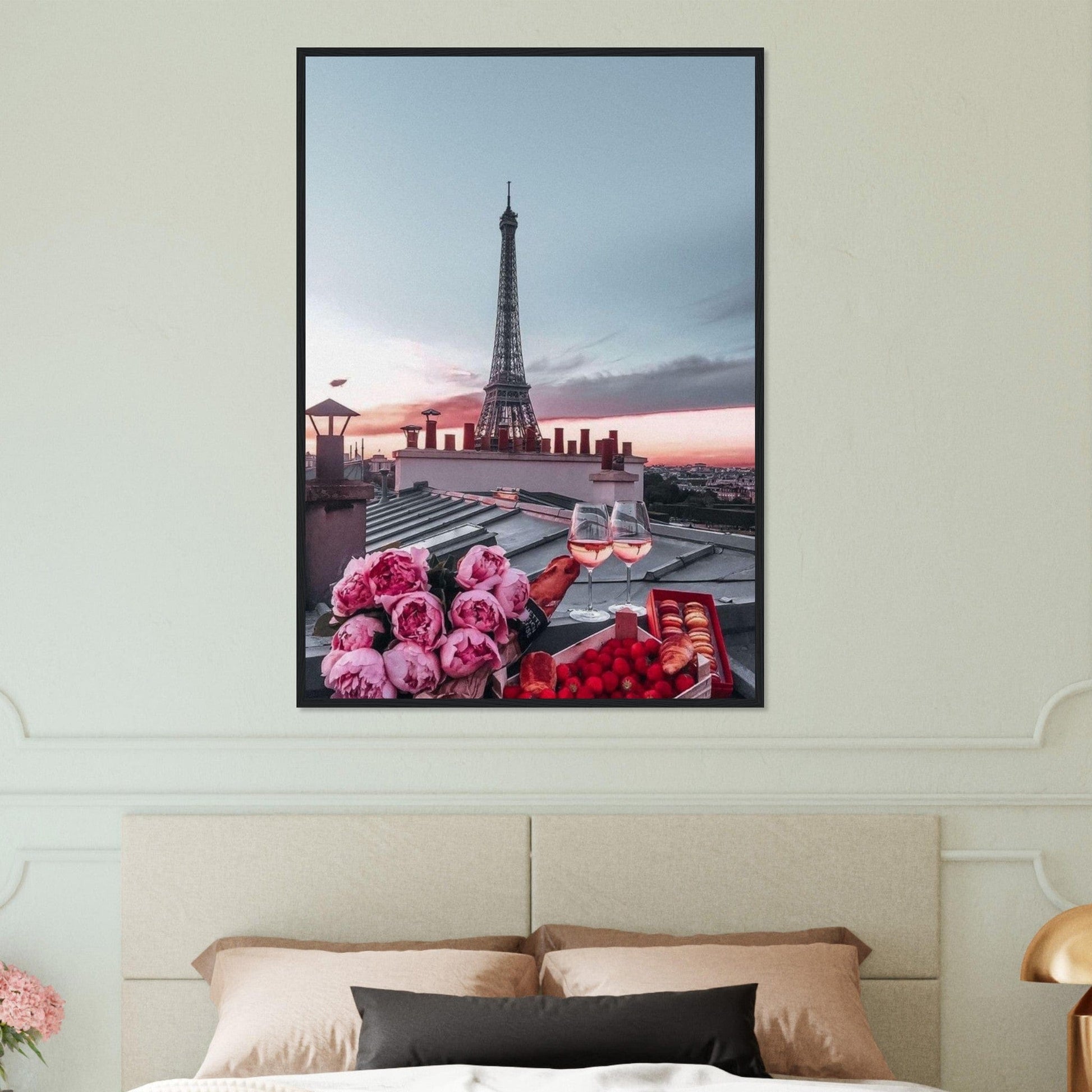 Tableau Paris Toit De Paris Amoureux Canvanation