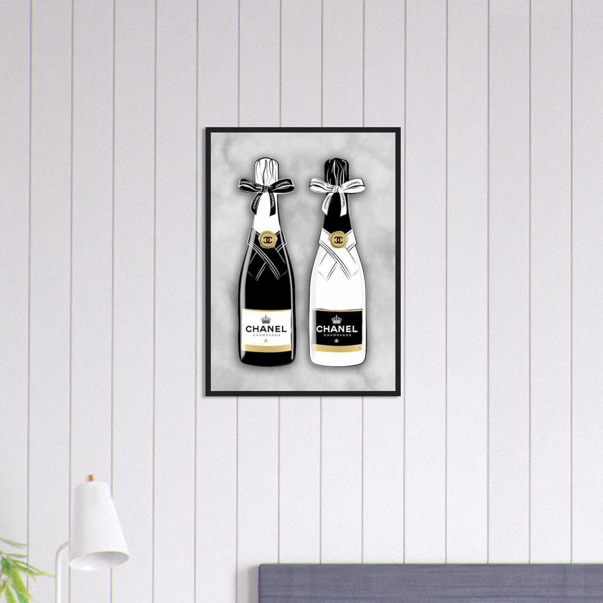 Canvanation Print Material 50x70 cm / 20x28″ Tableau Pop Art Luxe Champagne Chanel