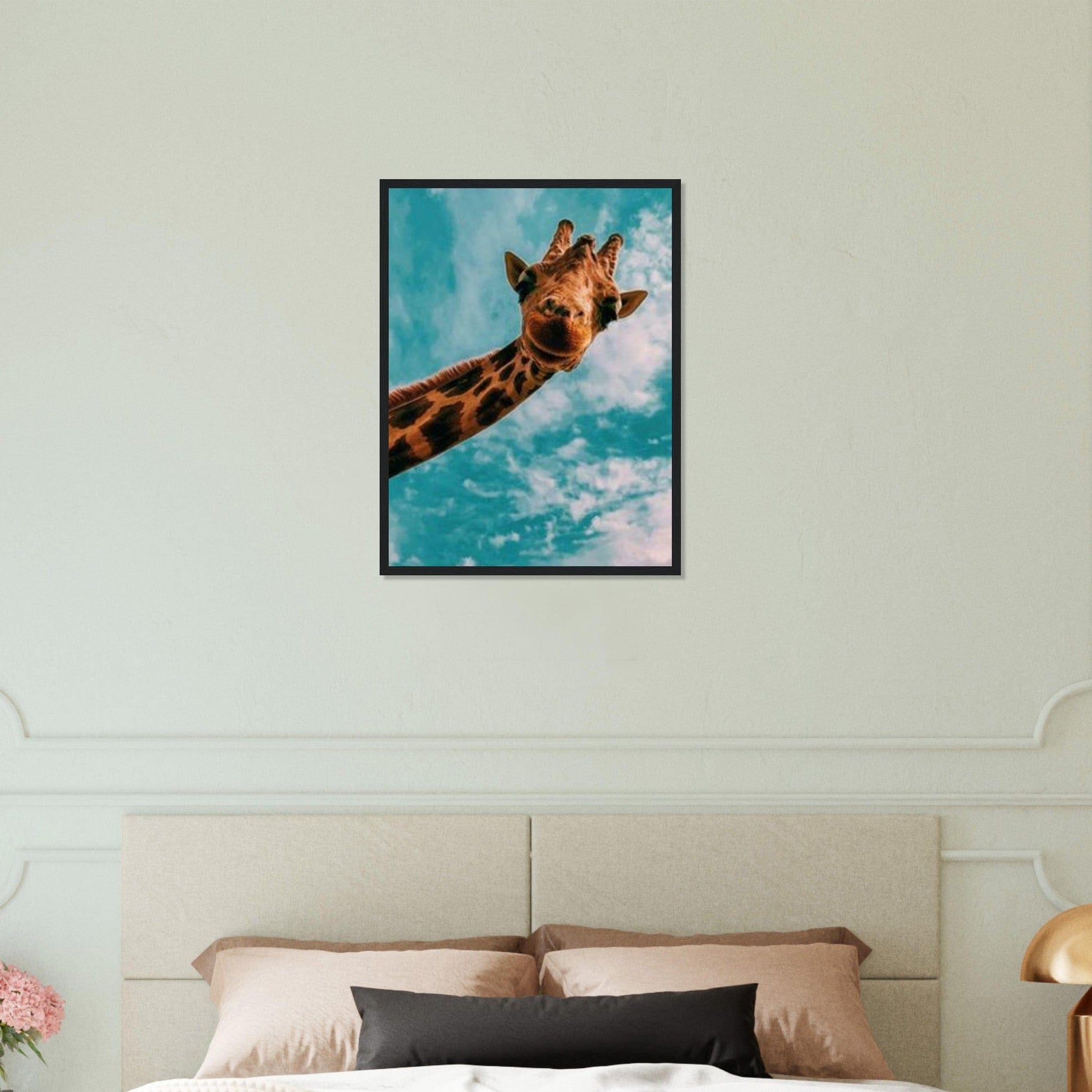 Tableau girafe colorée - 70 x 100 cm
