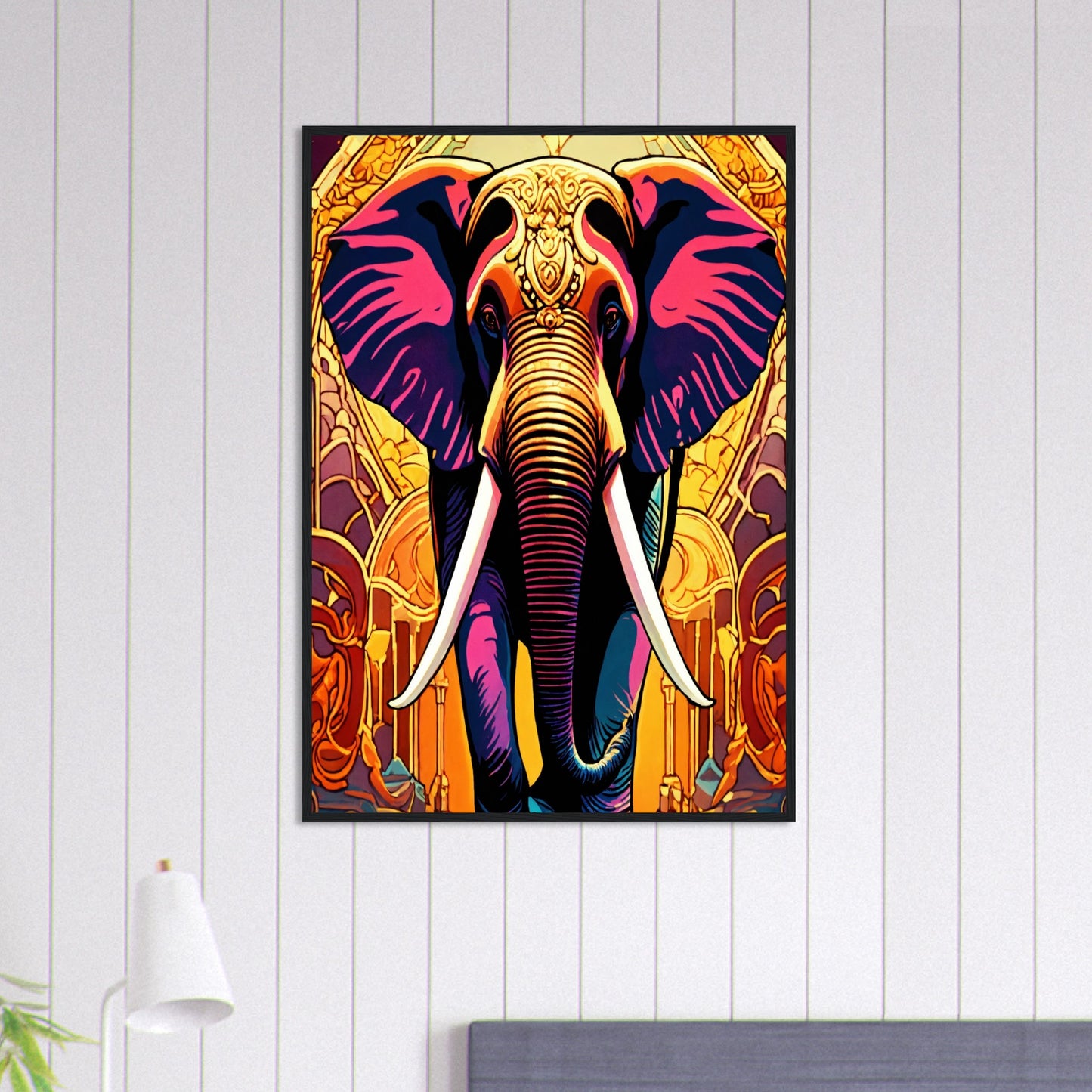 Tableau Elephant Porteur de Sagesse