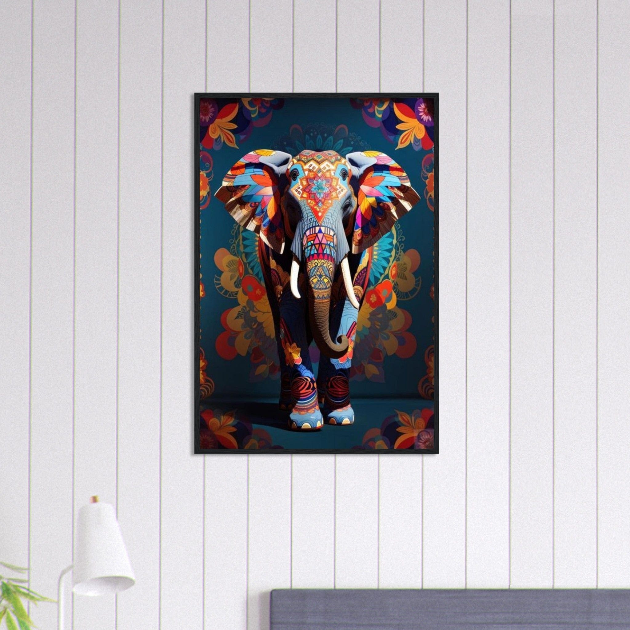 Canvanation Print Material 60x90 cm / 24x36″ Tableau Elephant Rythmes de la Savane