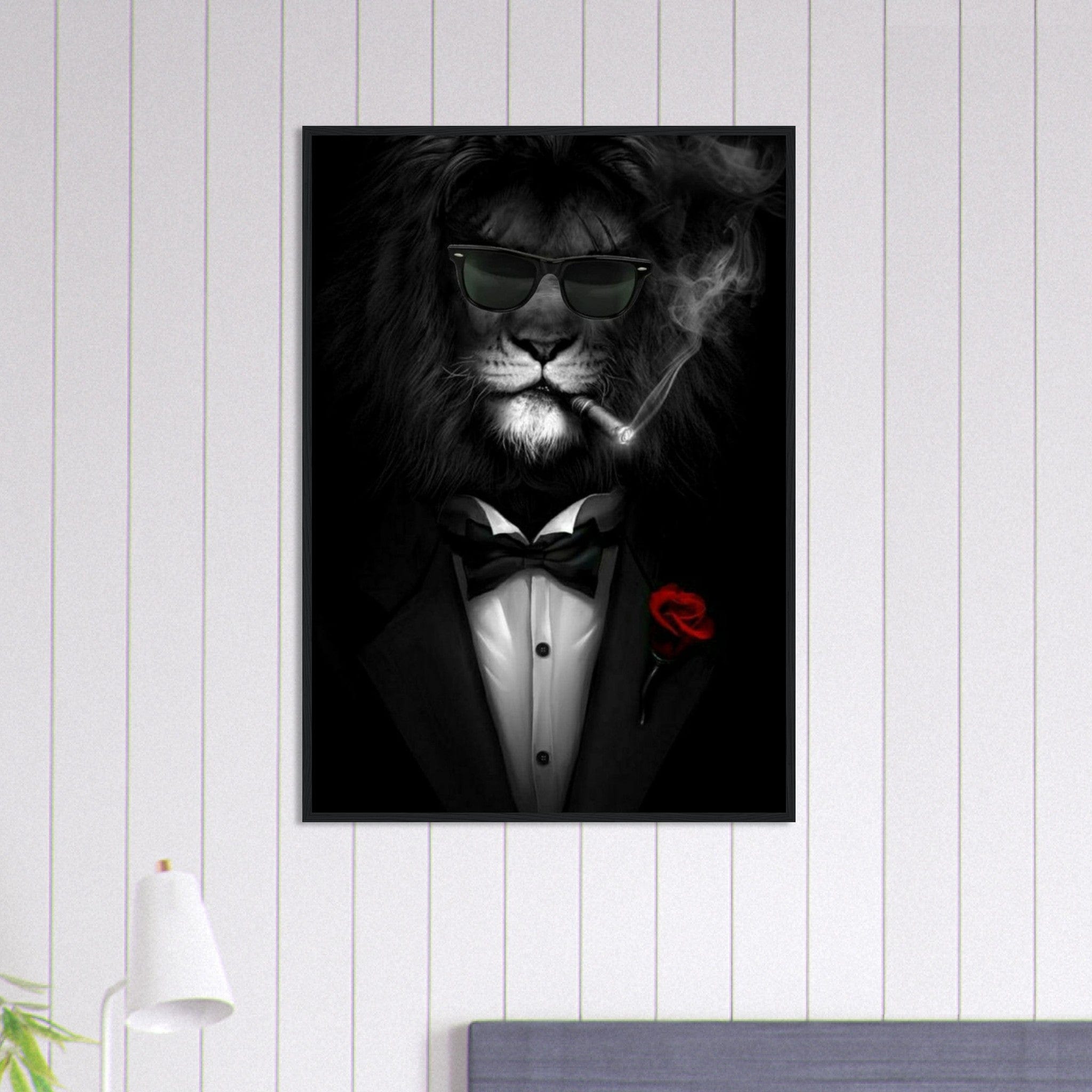 Canvanation Print Material 70x100 cm / 28x40″ Tableau Street Art Lion Homme