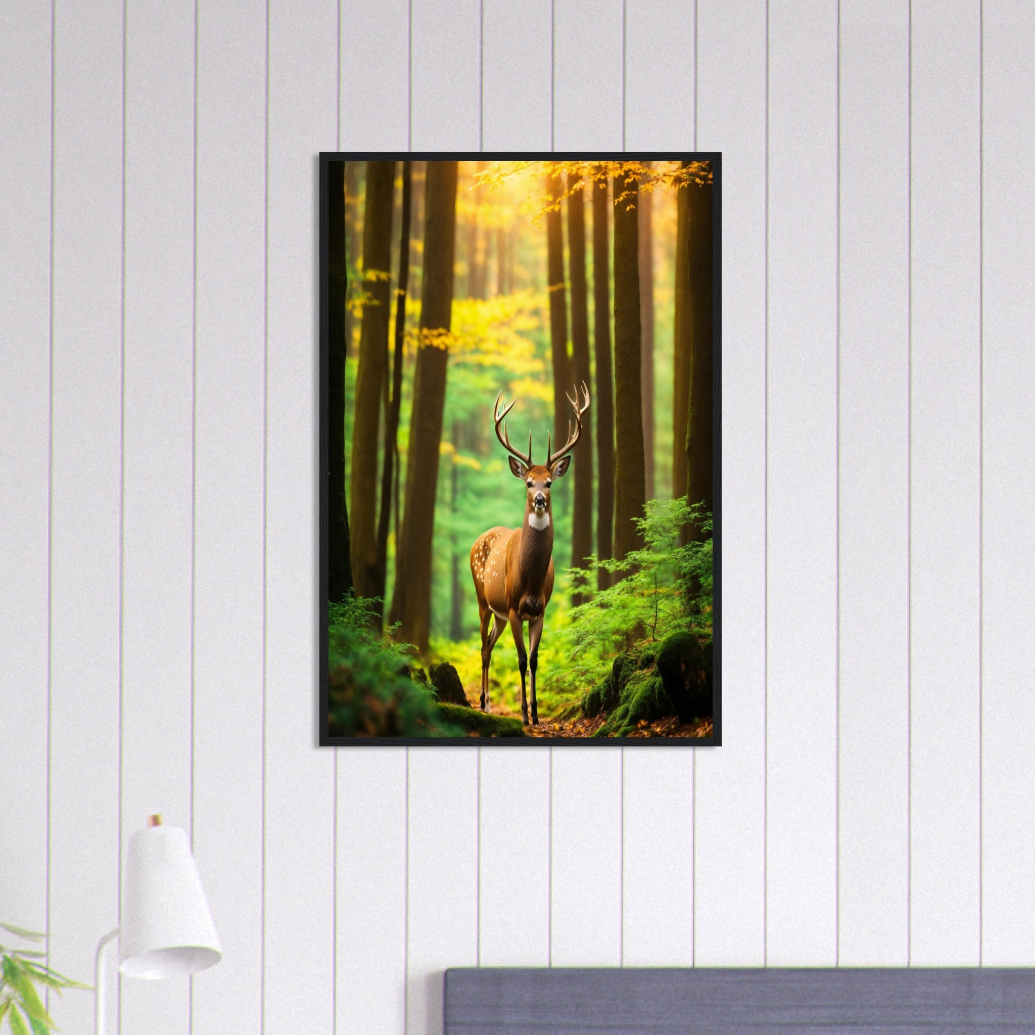 Canvanation Print Material 60x90 cm / 24x36″ Tableau Cerf Le Roi de la Forêt