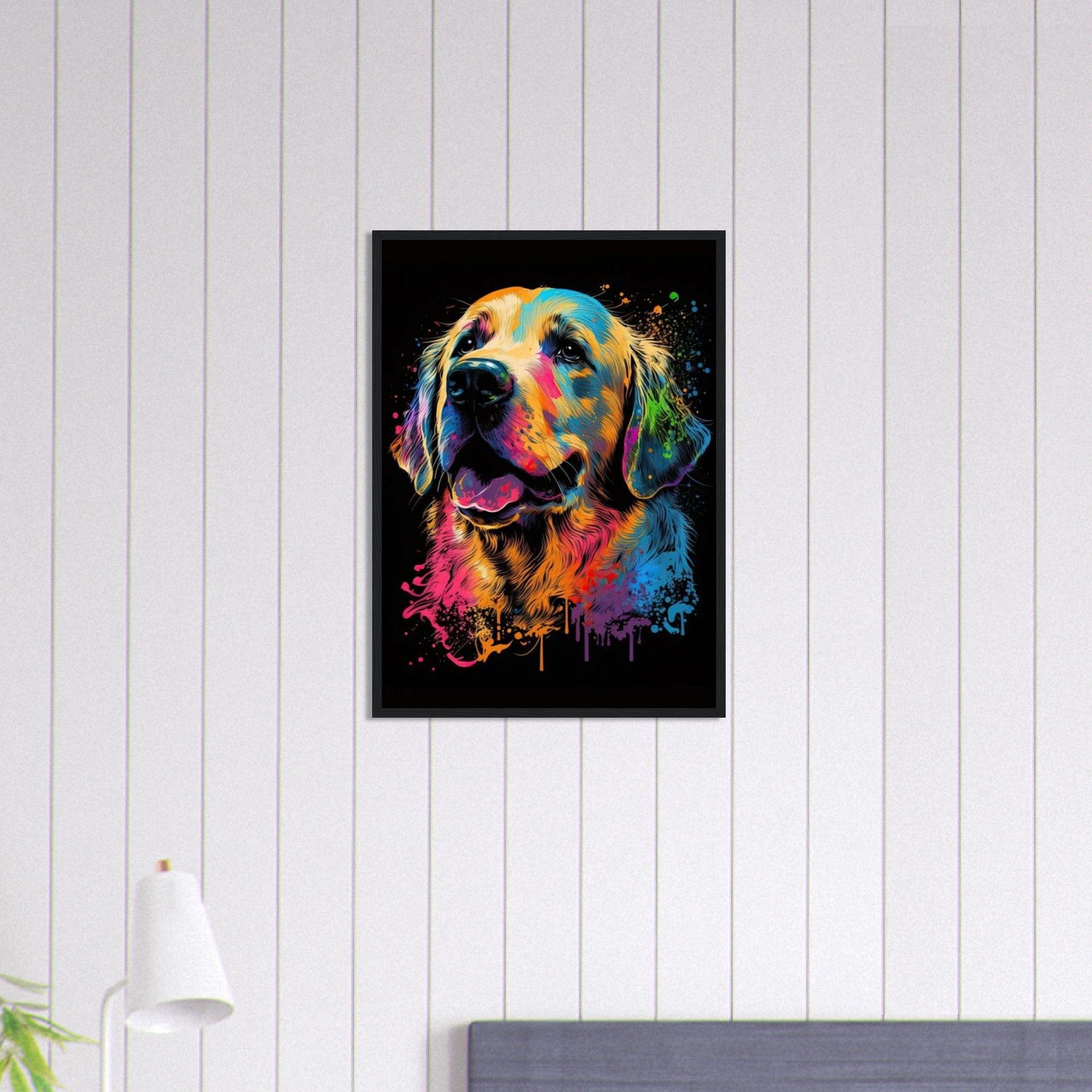 Canvanation Print Material 50x70 cm / 20x28″ Tableau Chien - Au fil des pattes