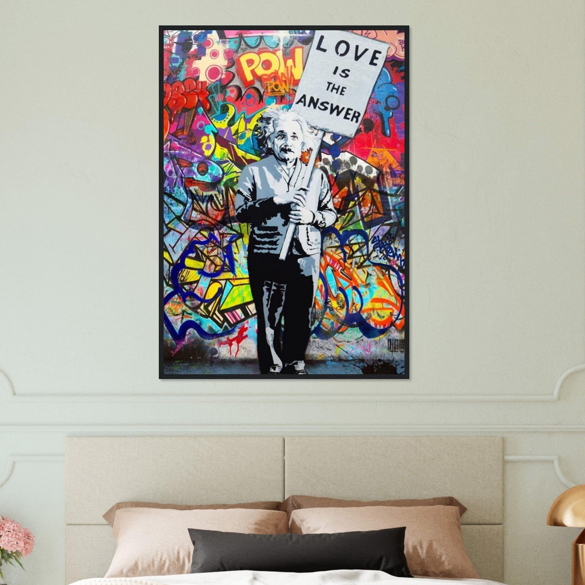 Canvanation Print Material Tableau Street Art Einstein