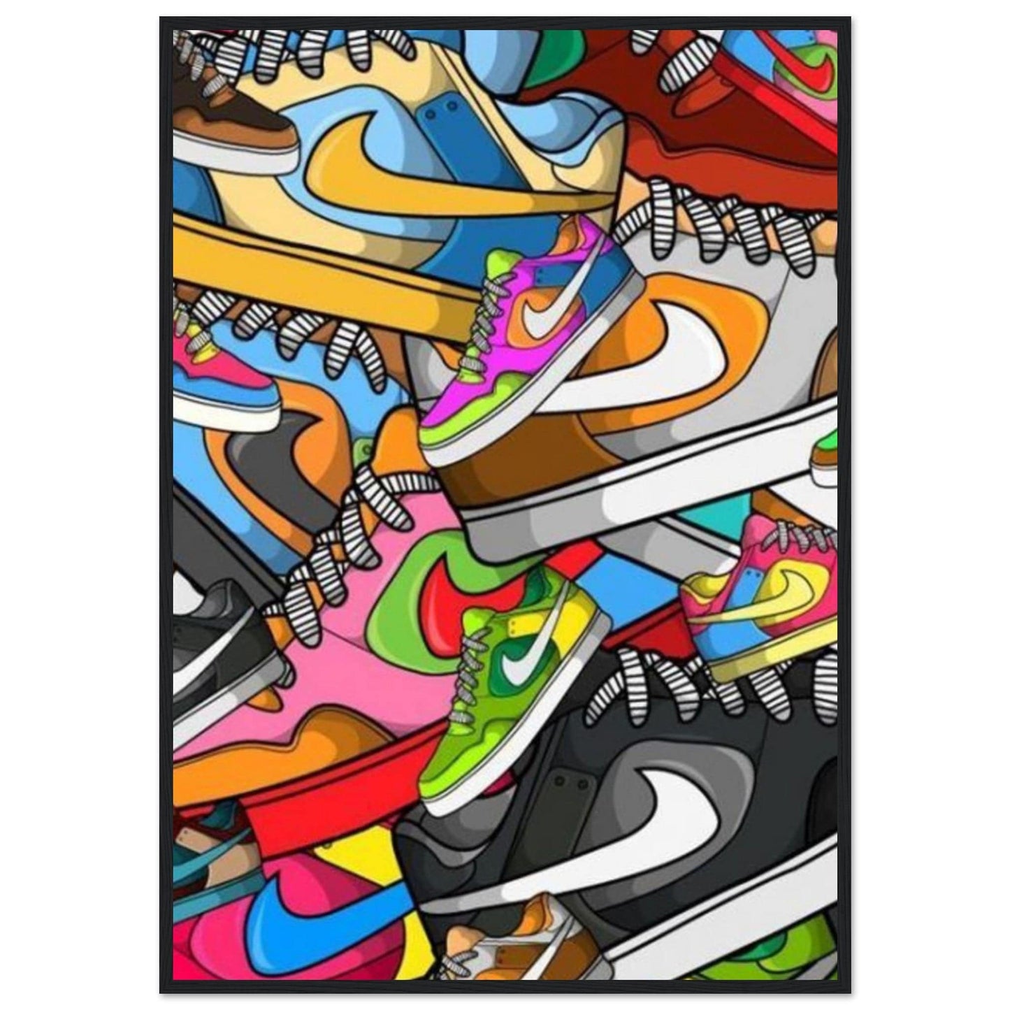 Tableau Graffiti Sneaker - Canvanation