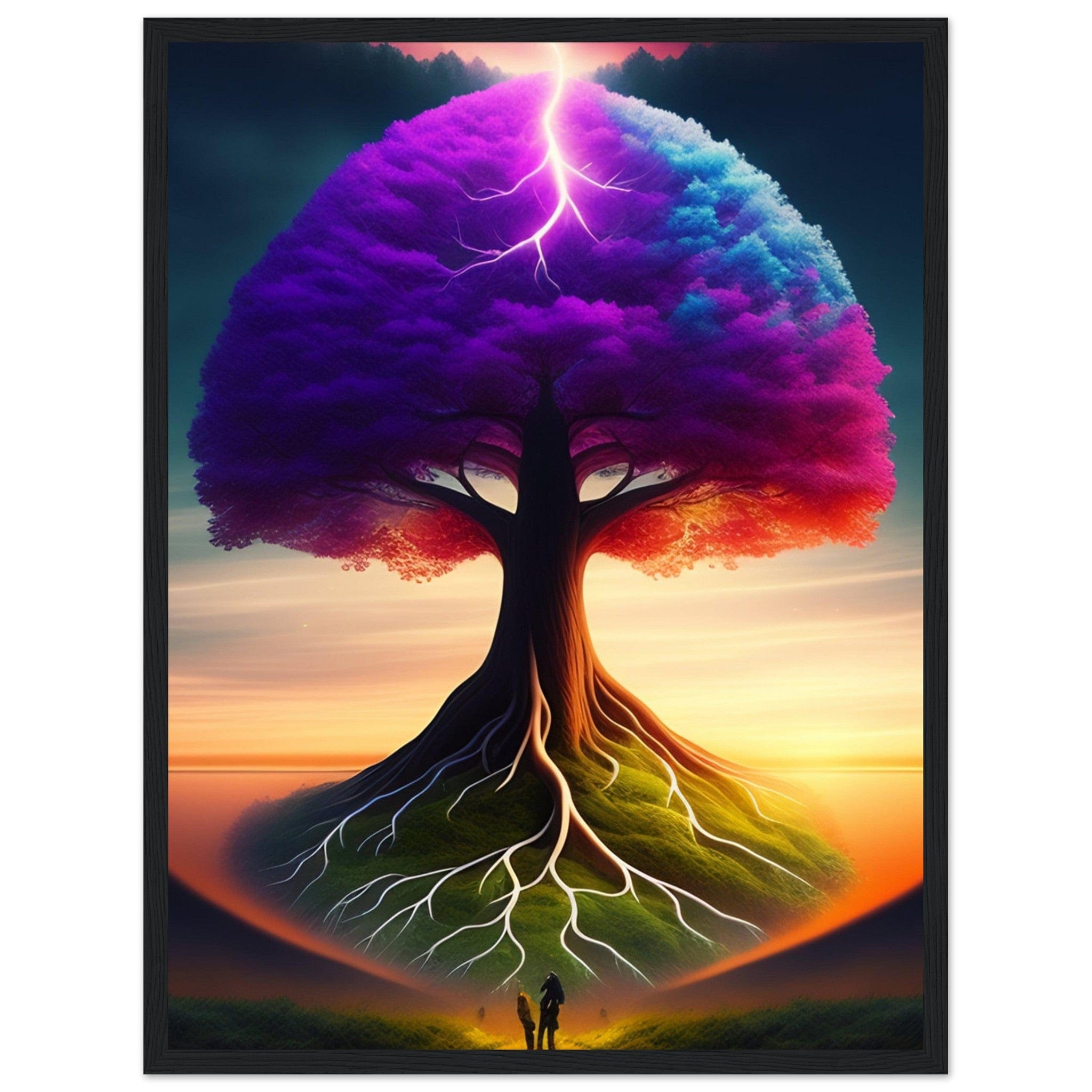 Canvanation Print Material Tableau Arbre De Vie Violet