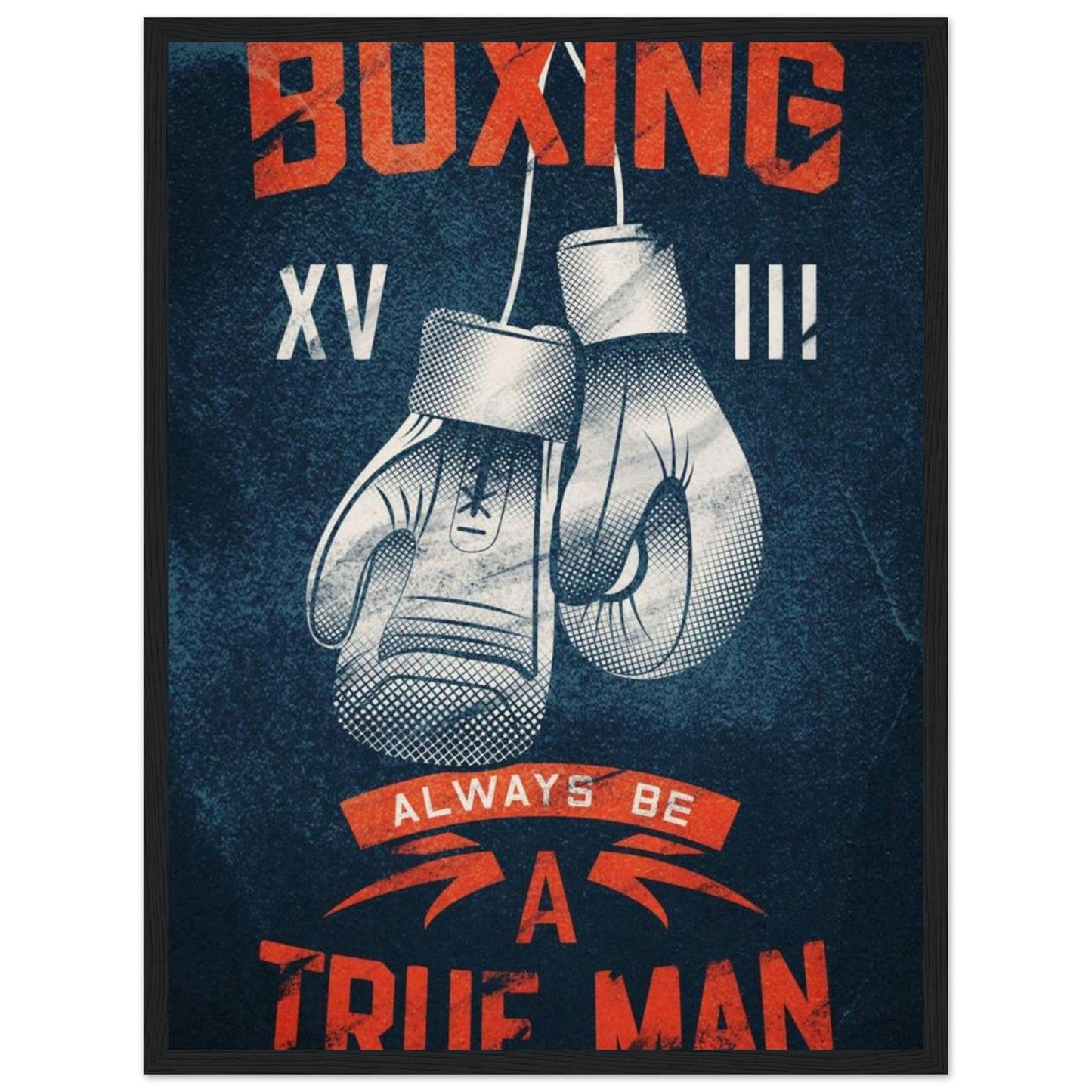 Tableau Boxe Affiche Gants Canvanation