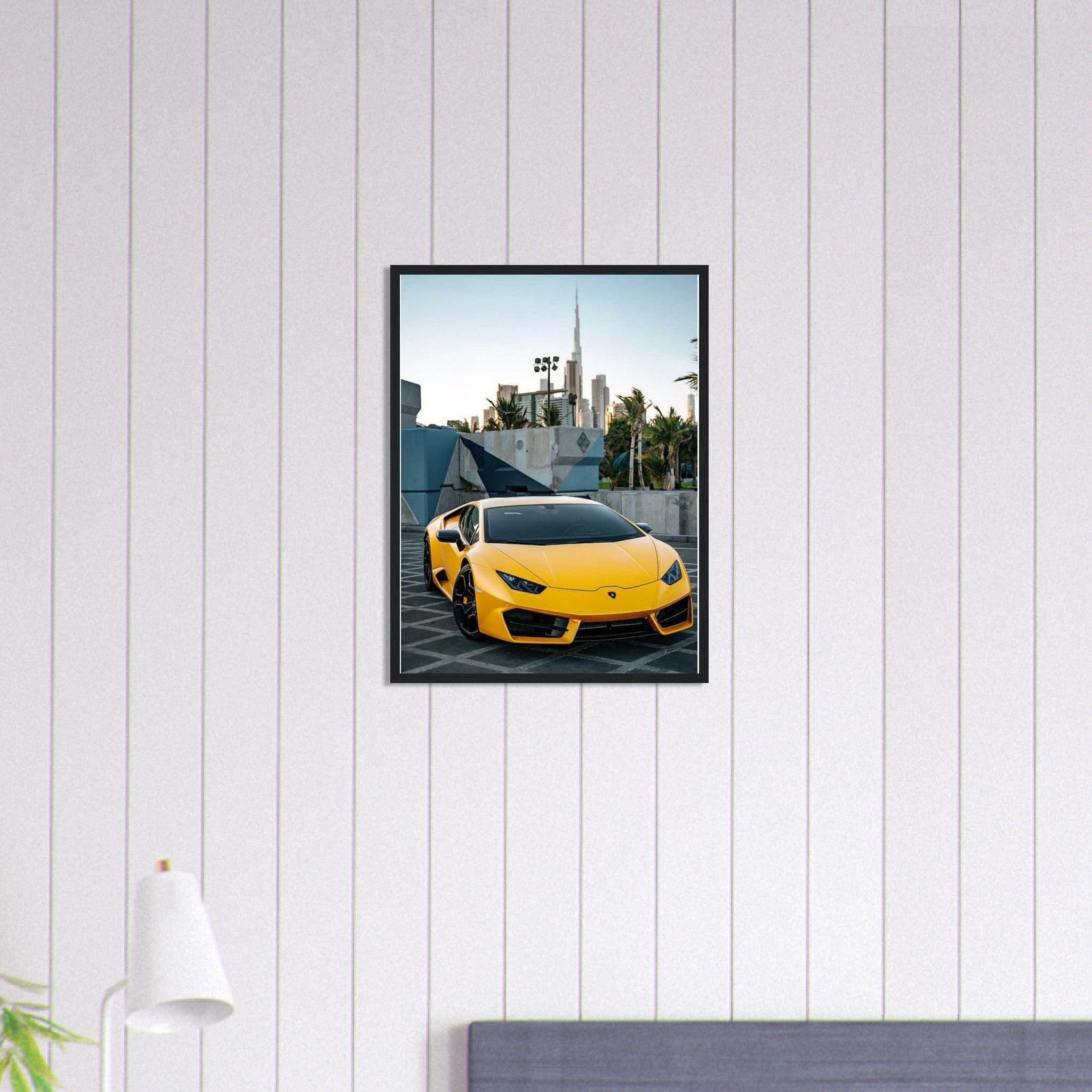 Tableau Voiture Lamborghini Jaune Canvanation