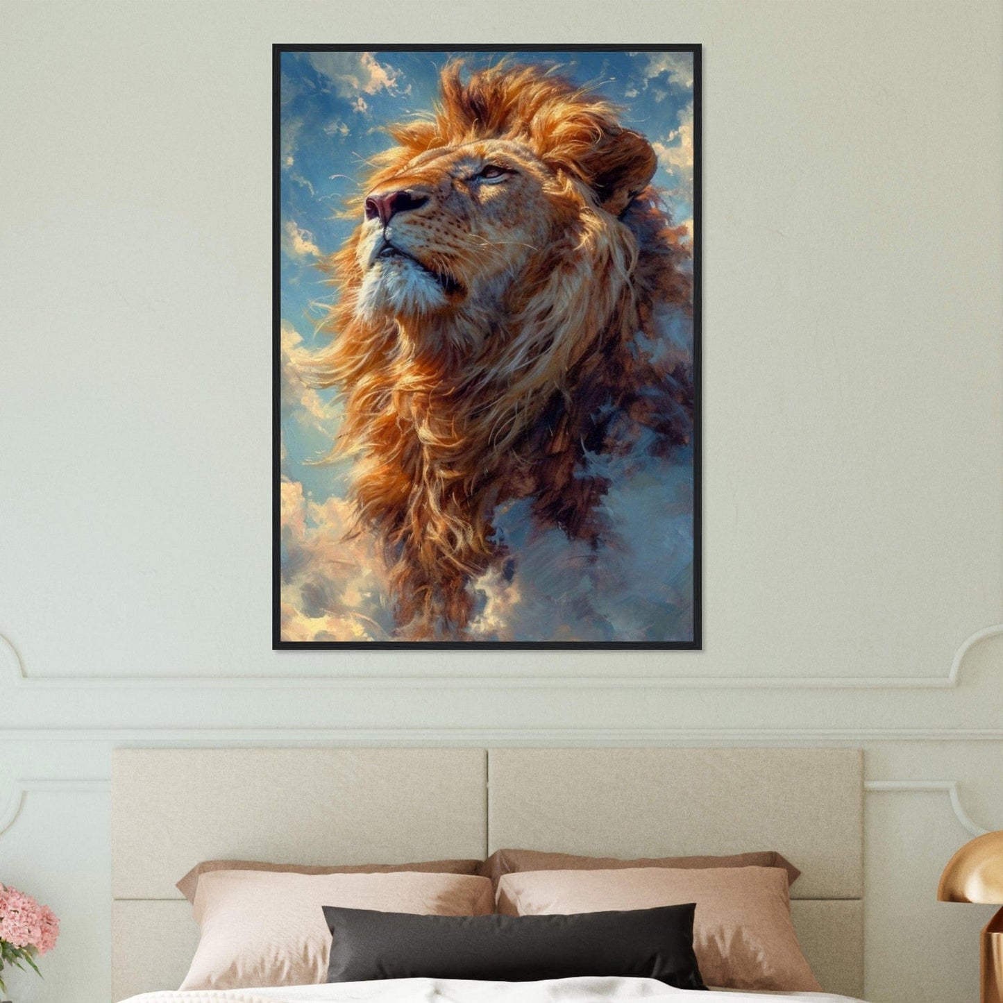 Lion Tableau Ciel