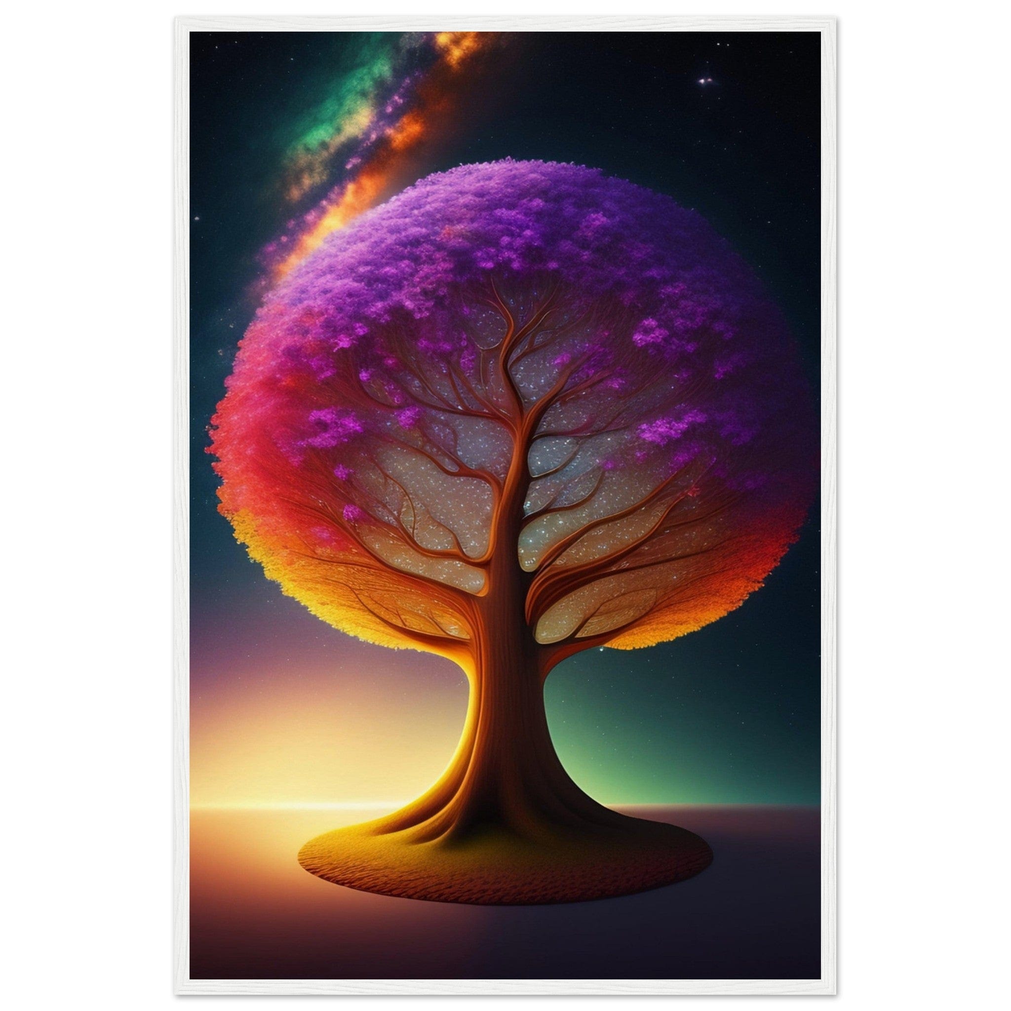 Canvanation Print Material 60x90 cm / 24x36″ / Blanc Tableau Arbre De Vie Le Cœur Vert