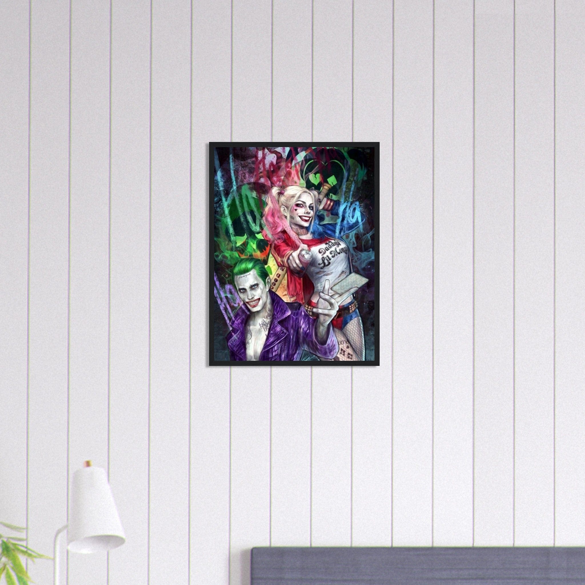 Canvanation Print Material Tableau Joker Harley Quinn