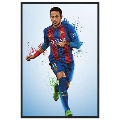 Tableau Joueur De Foot Neymar Qatar Canvanation