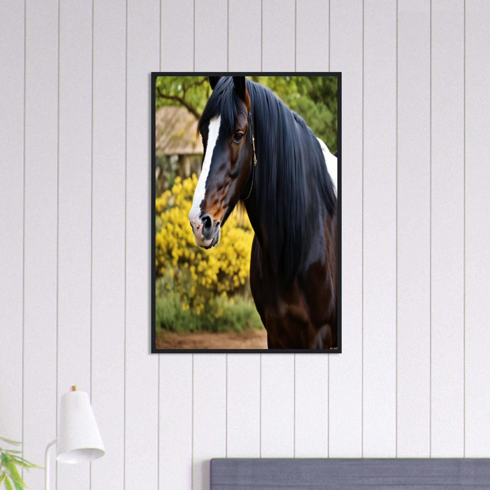 Canvanation Print Material 60x90 cm / 24x36″ Tableau Cheval Galop au Crépuscule