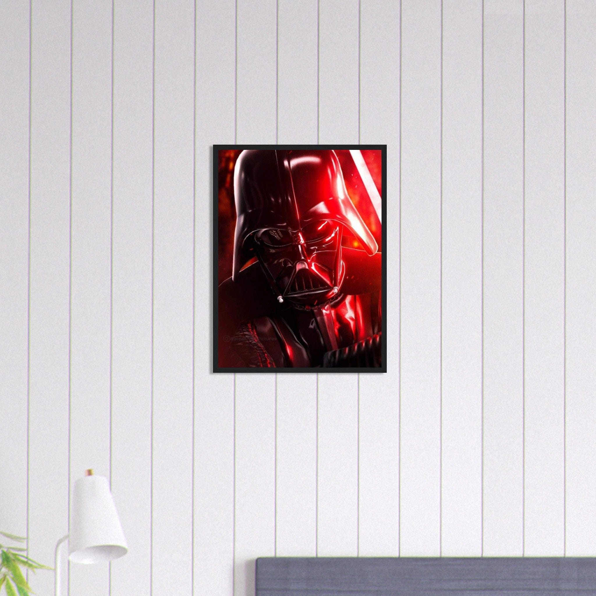 Canvanation Print Material 45x60 cm / 18x24″ Tableau Star Wars Dark Vador Rouge