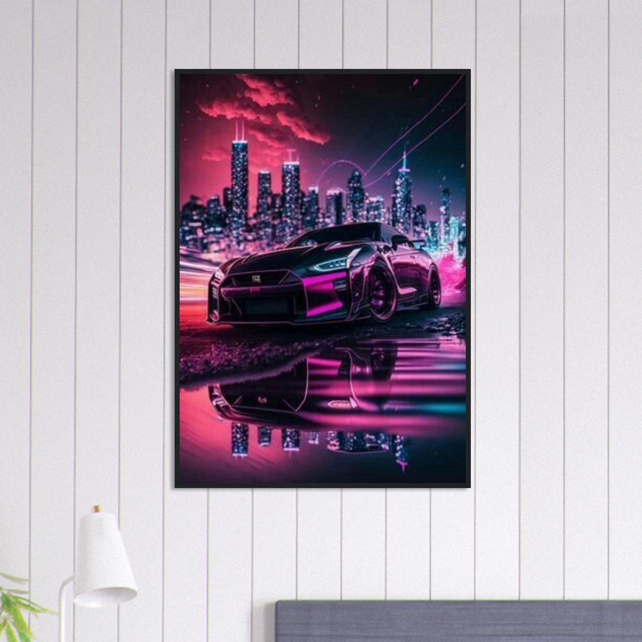 Canvanation Print Material 70x100 cm / 28x40″ Tableau Voiture Nissan Gtr