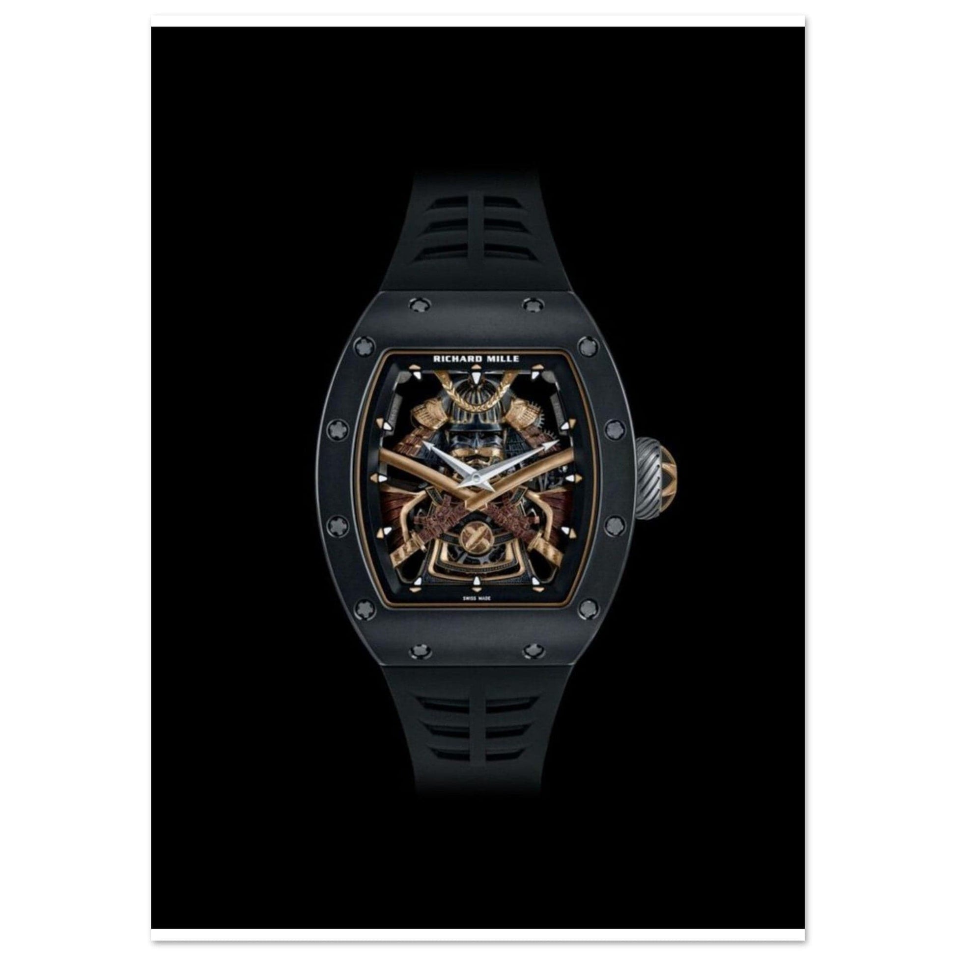 Poster Richard Mille Montre Or Médiéval Canvanation