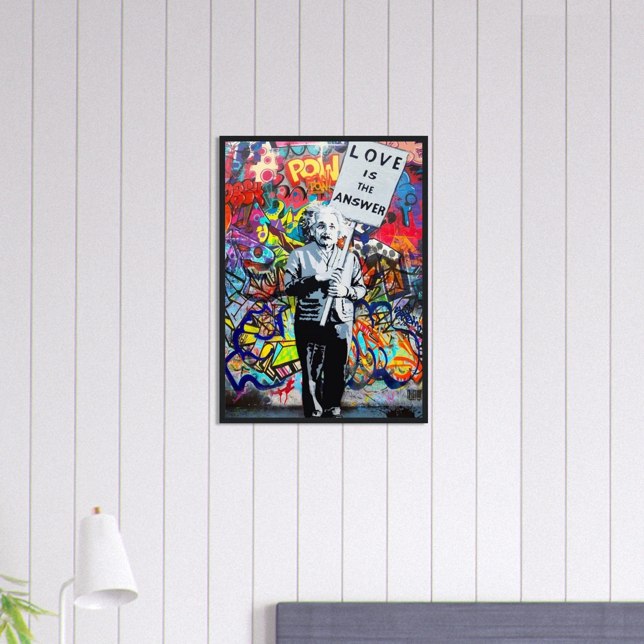 Canvanation Print Material 50x70 cm / 20x28″ Tableau Street Art Einstein