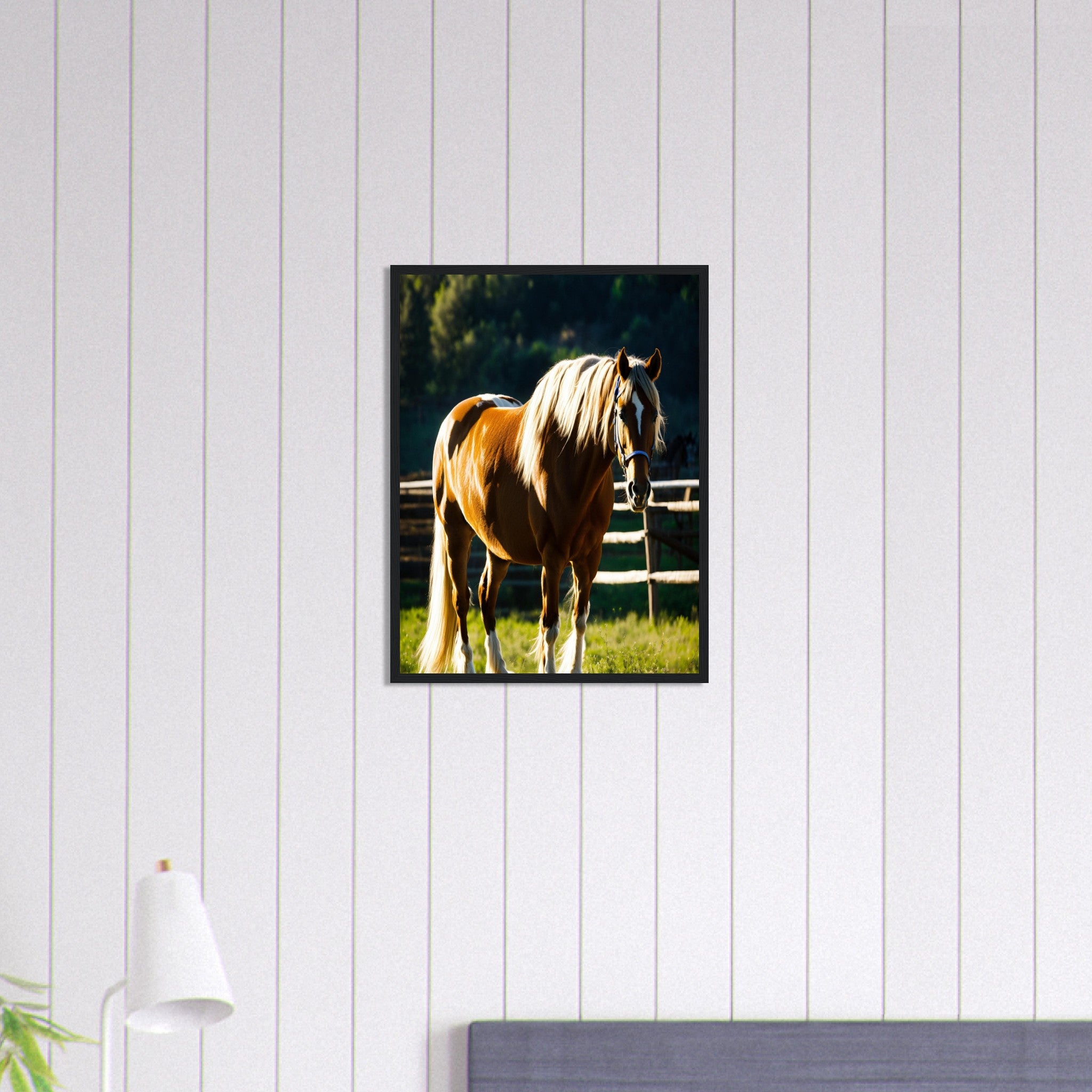 Canvanation Print Material 45x60 cm / 18x24″ Tableau Cheval L'Esprit des Plaines