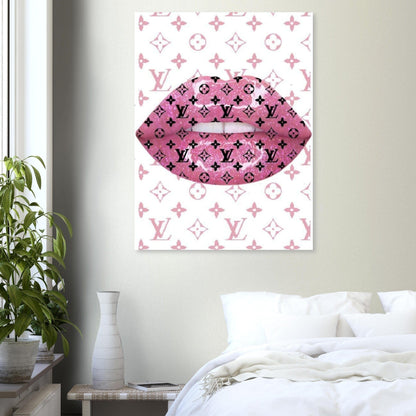Gelato Print Material Affiche Louis Vuitton Levre Rose