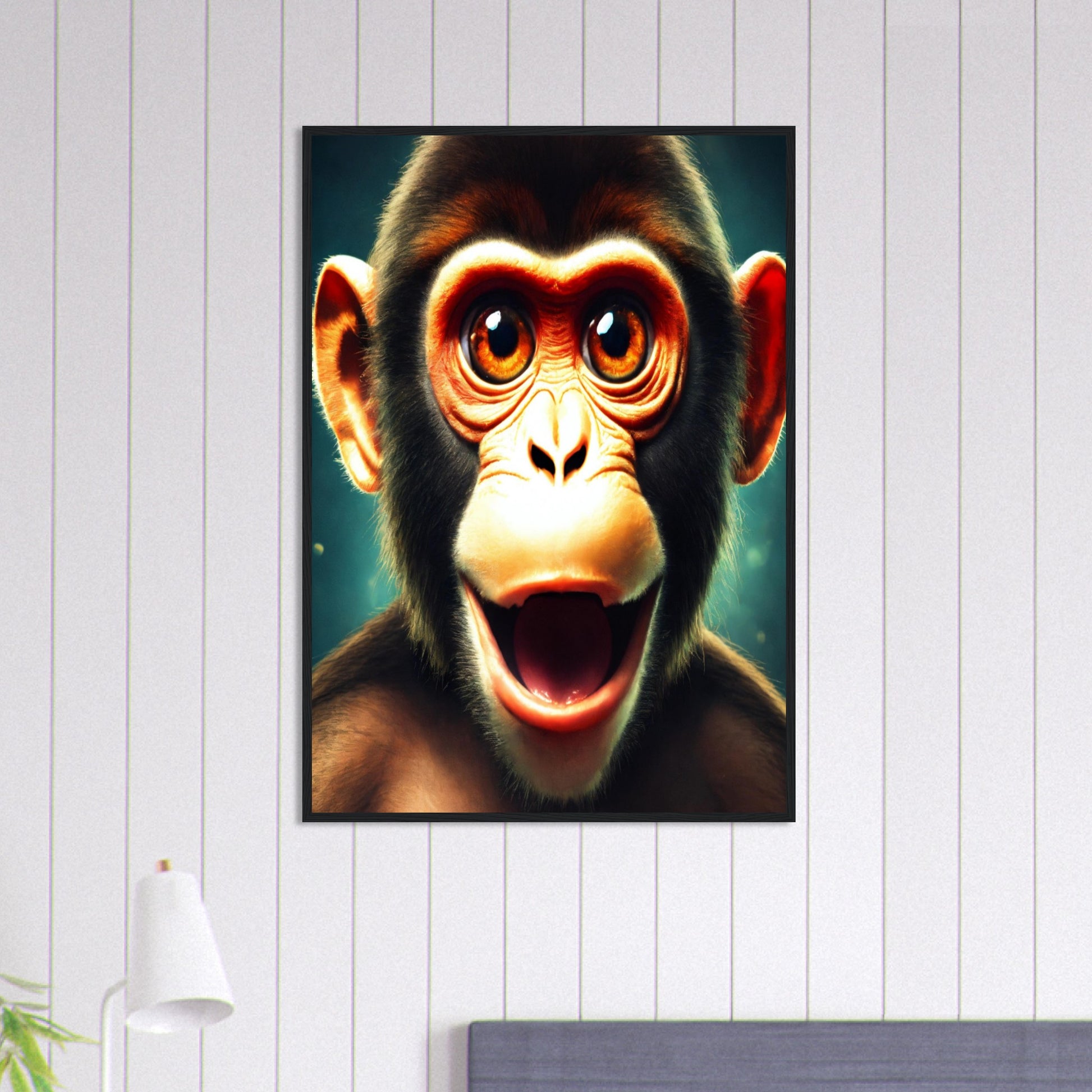 Tableau Singe Dans les Yeux du Singe