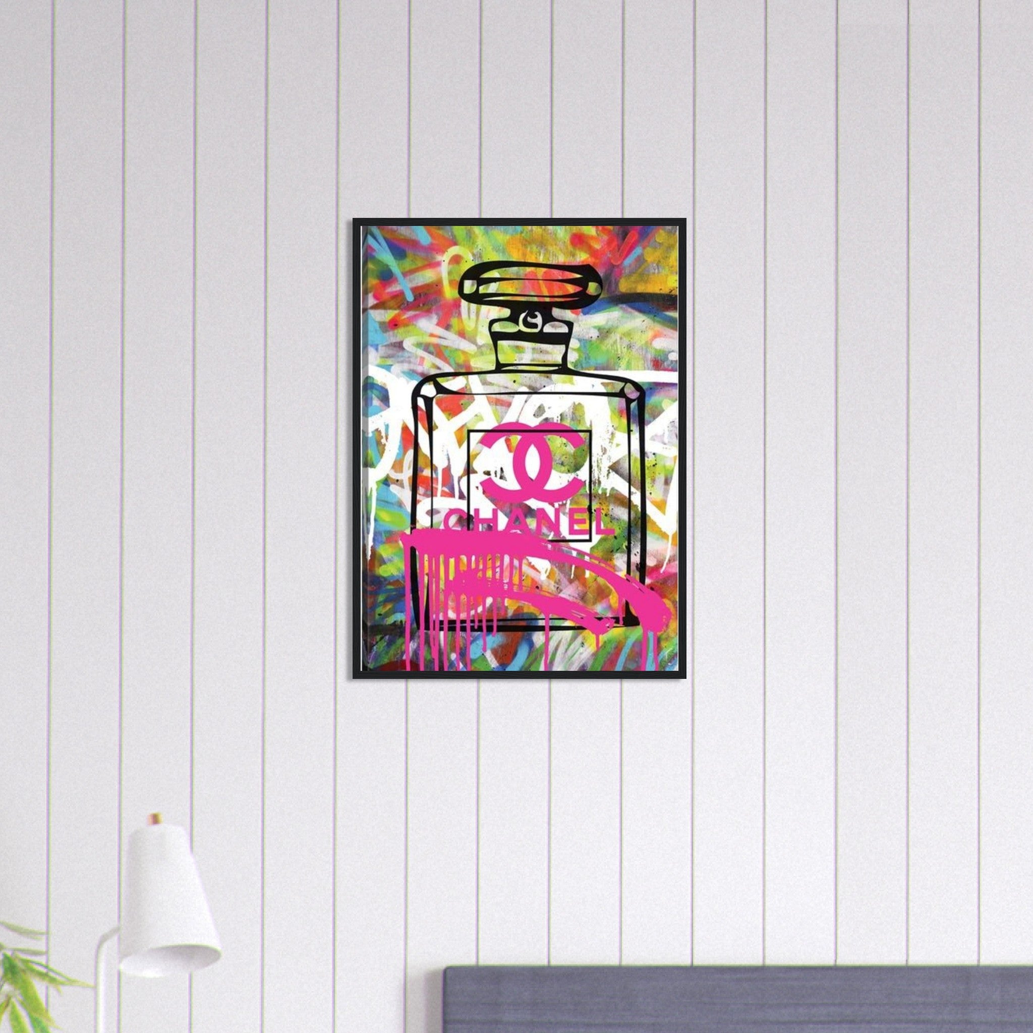 Canvanation Print Material 50x70 cm / 20x28″ Tableau Chanel Numéro 5 Graffiti