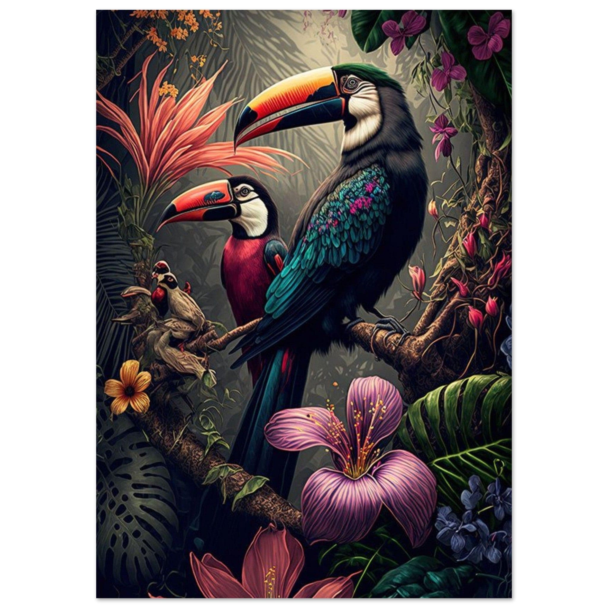 Gelato Print Material A1 (59.4 x 84.1  cm) Poster Jungle Toucan