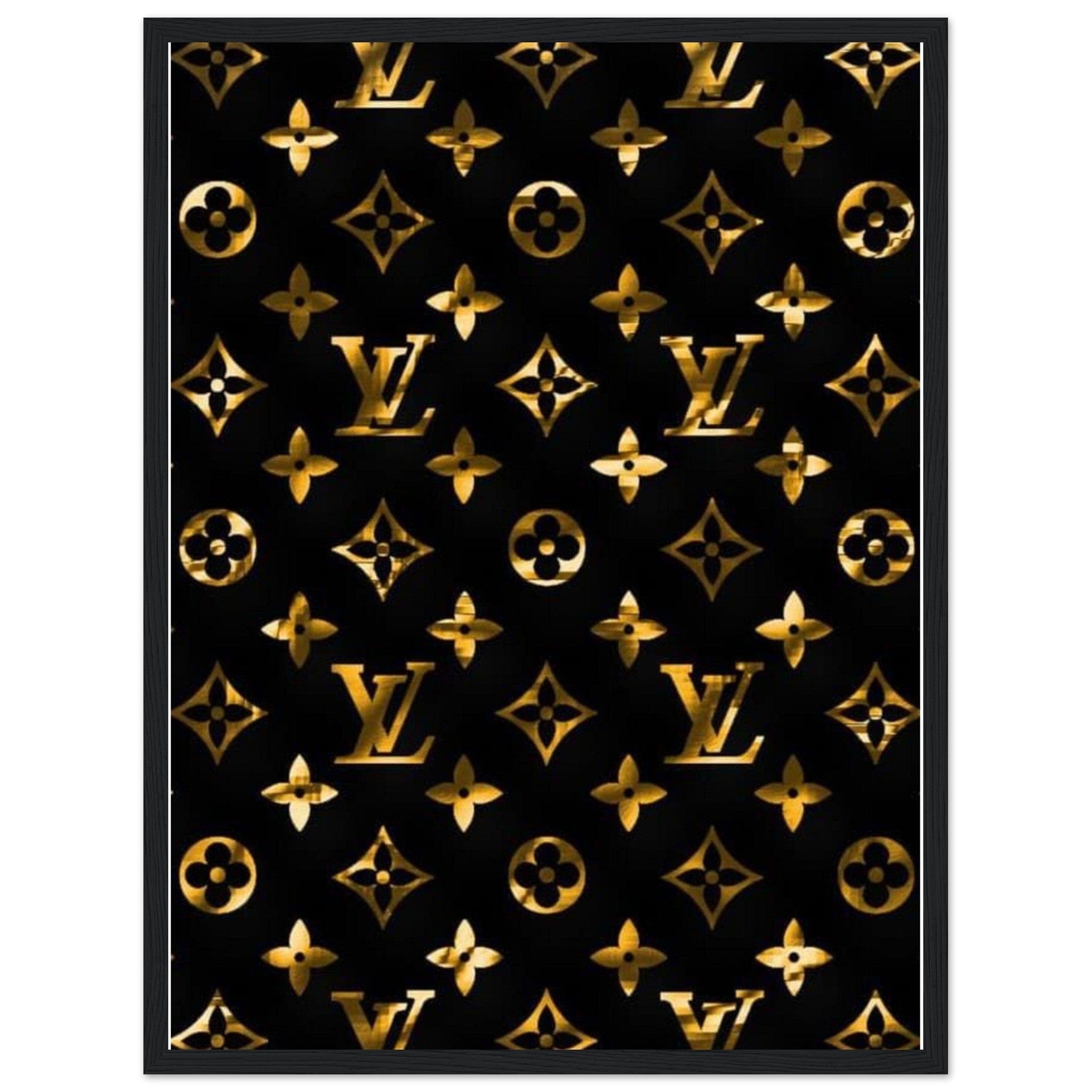 Canvanation Print Material Tableau Louis Vuitton Noir et Or