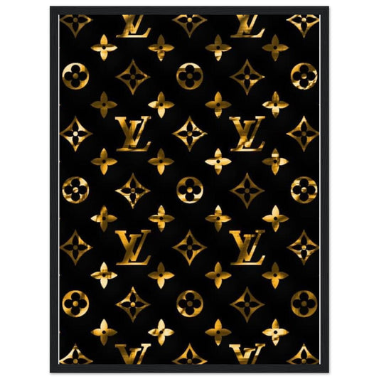 Tableau Louis Vuitton Noir et Or Canvanation