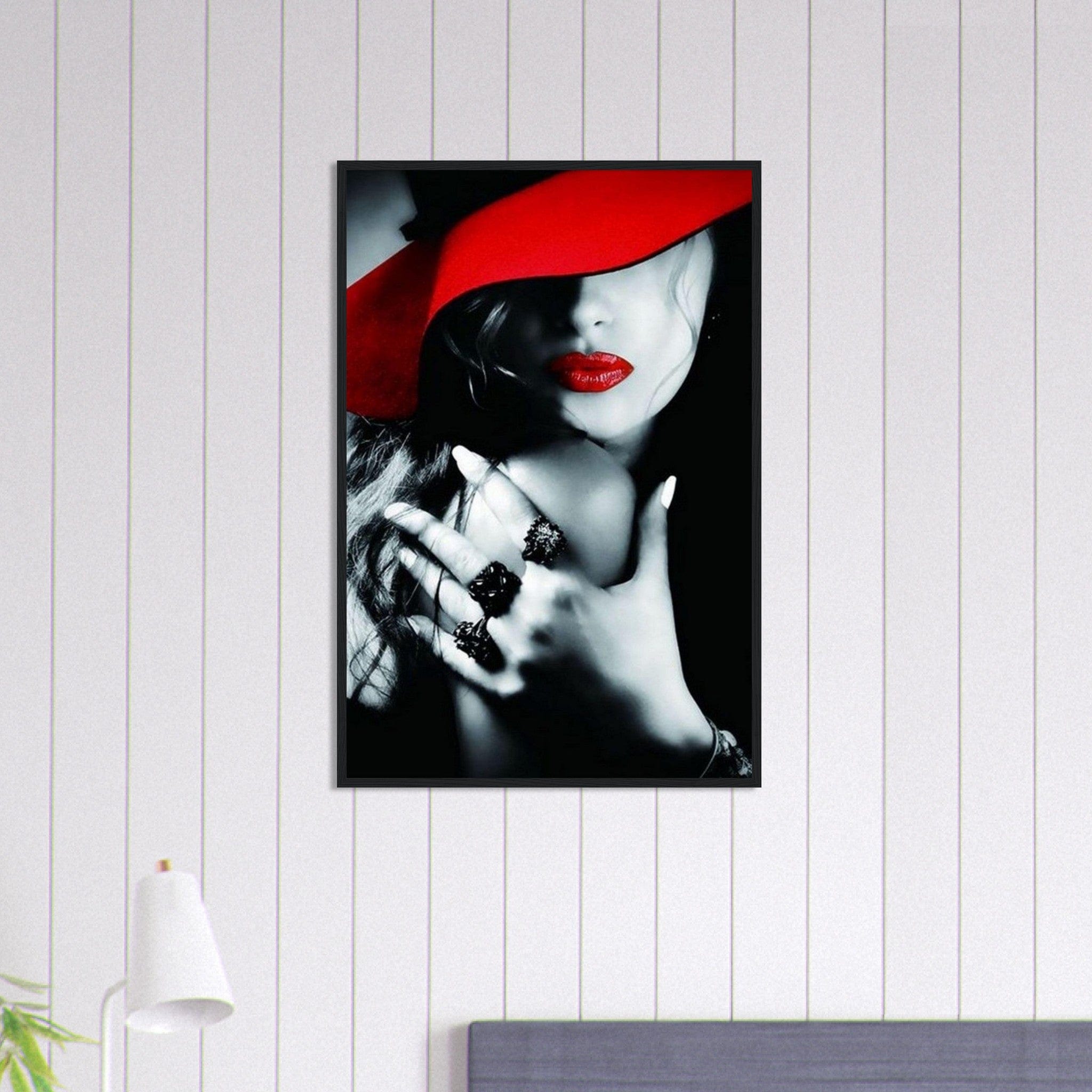 Canvanation Print Material 60x90 cm / 24x36″ / A Tableau Triptyque La Femme Rouge