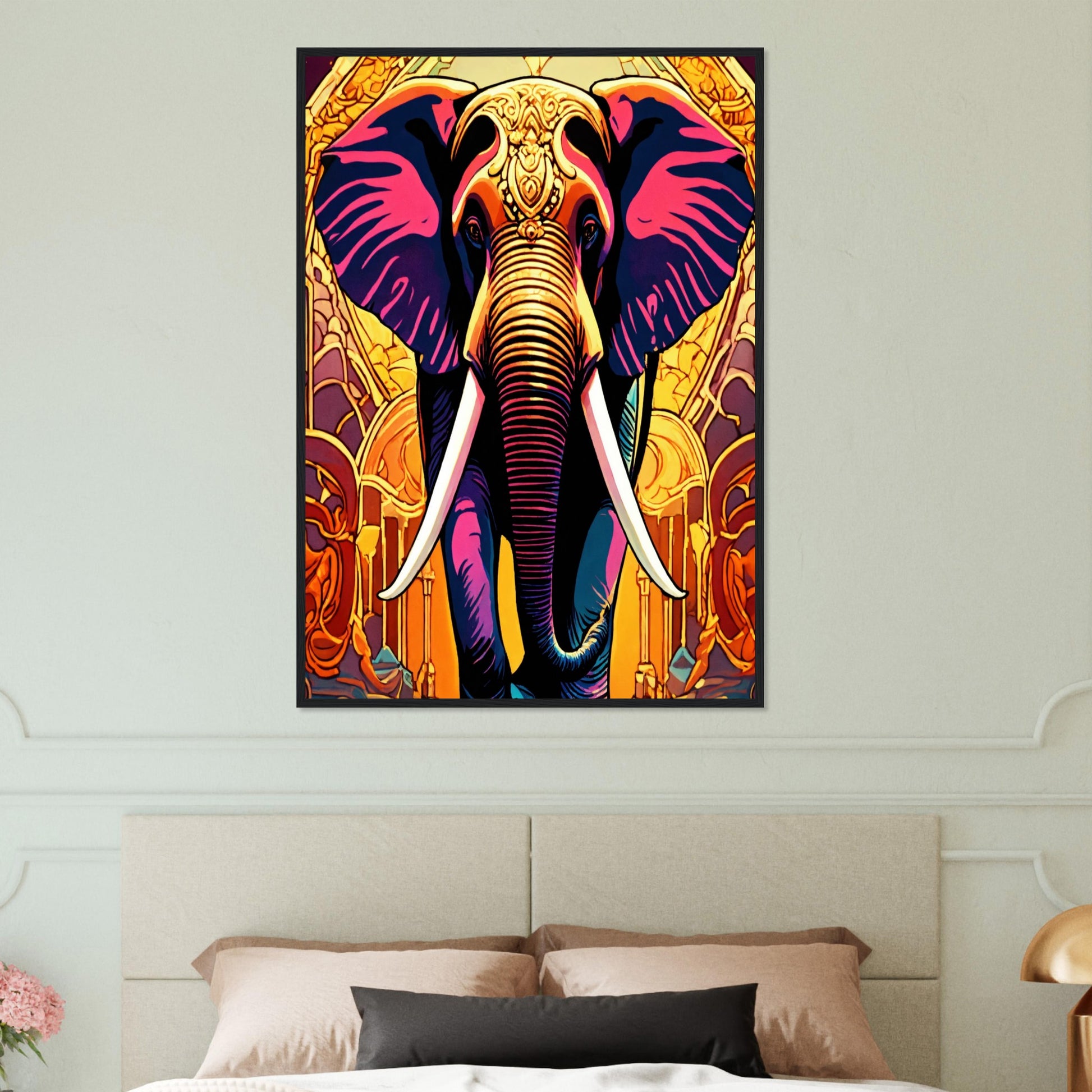 Tableau Elephant Porteur de Sagesse